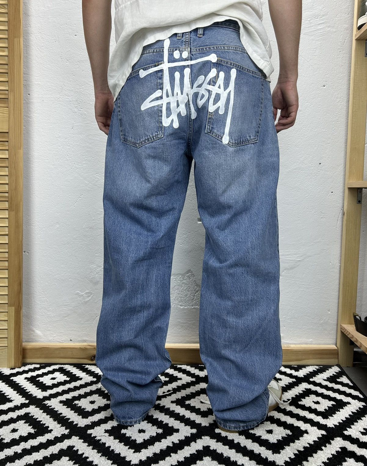 Custom × Stussy Custom Stussy denim jeans size 36 | Grailed
