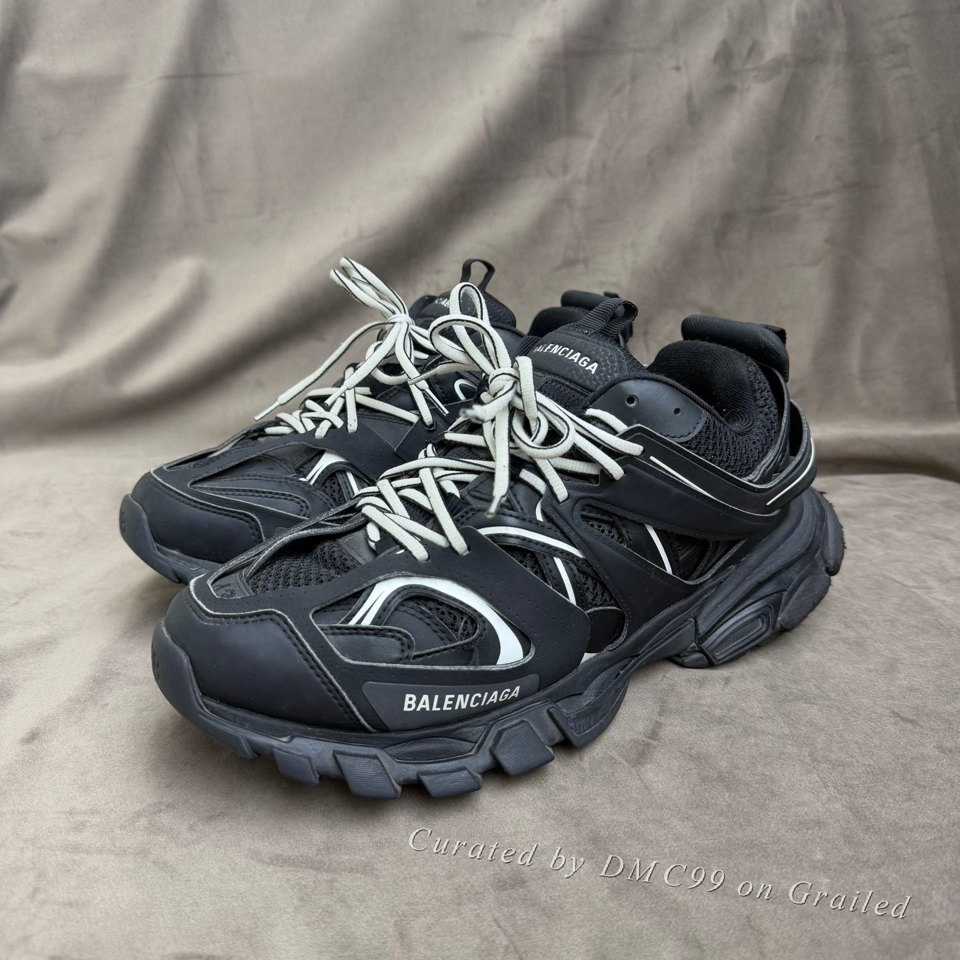 Balenciaga Balenciaga Track Black White Sneakers Size US 10 / EU 43 - 1 Thumbnail
