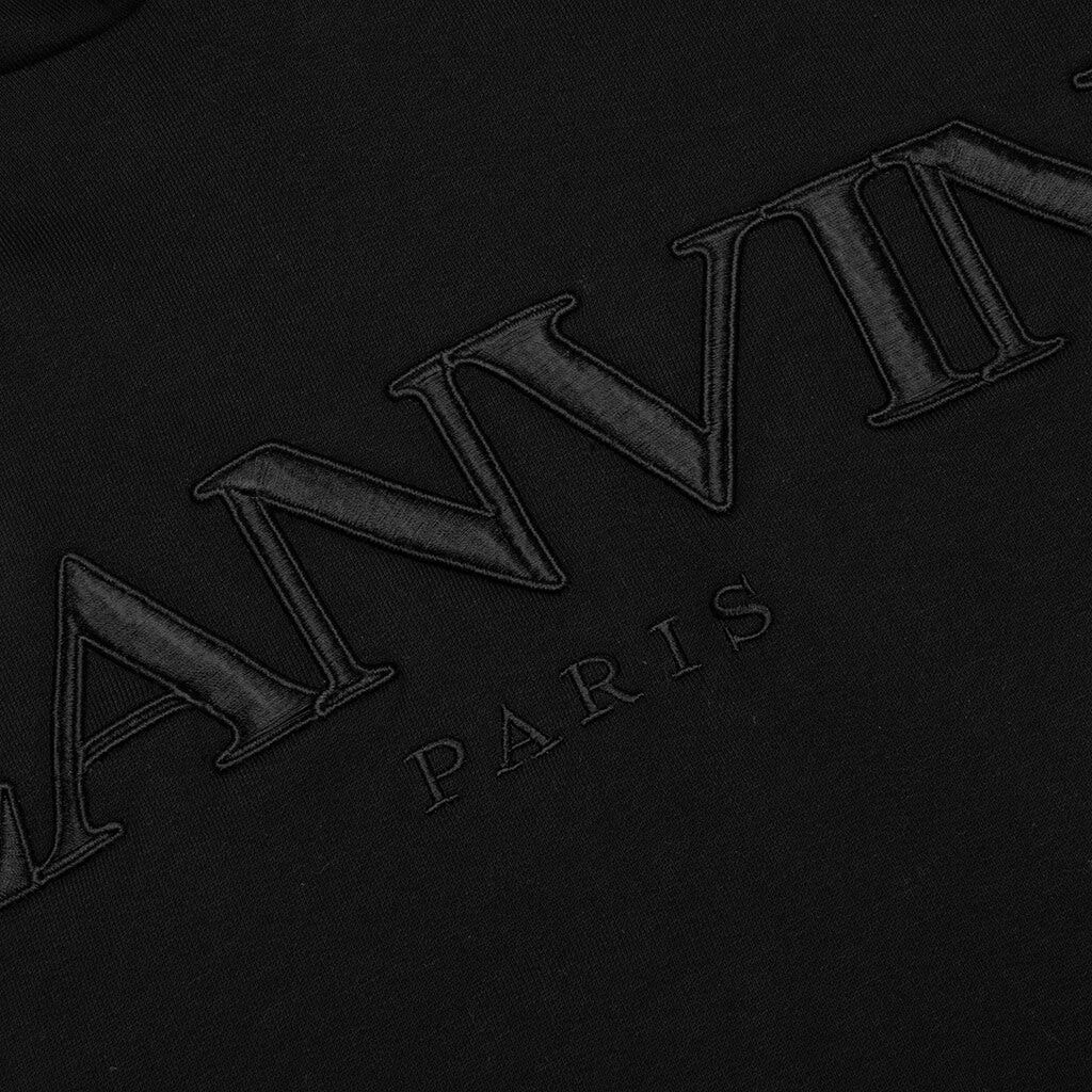 Lanvin o1w1db10924 Long Curb Fleece Eusebio Hoodie in Black Size US XL / EU 56 / 4 - 3 Thumbnail
