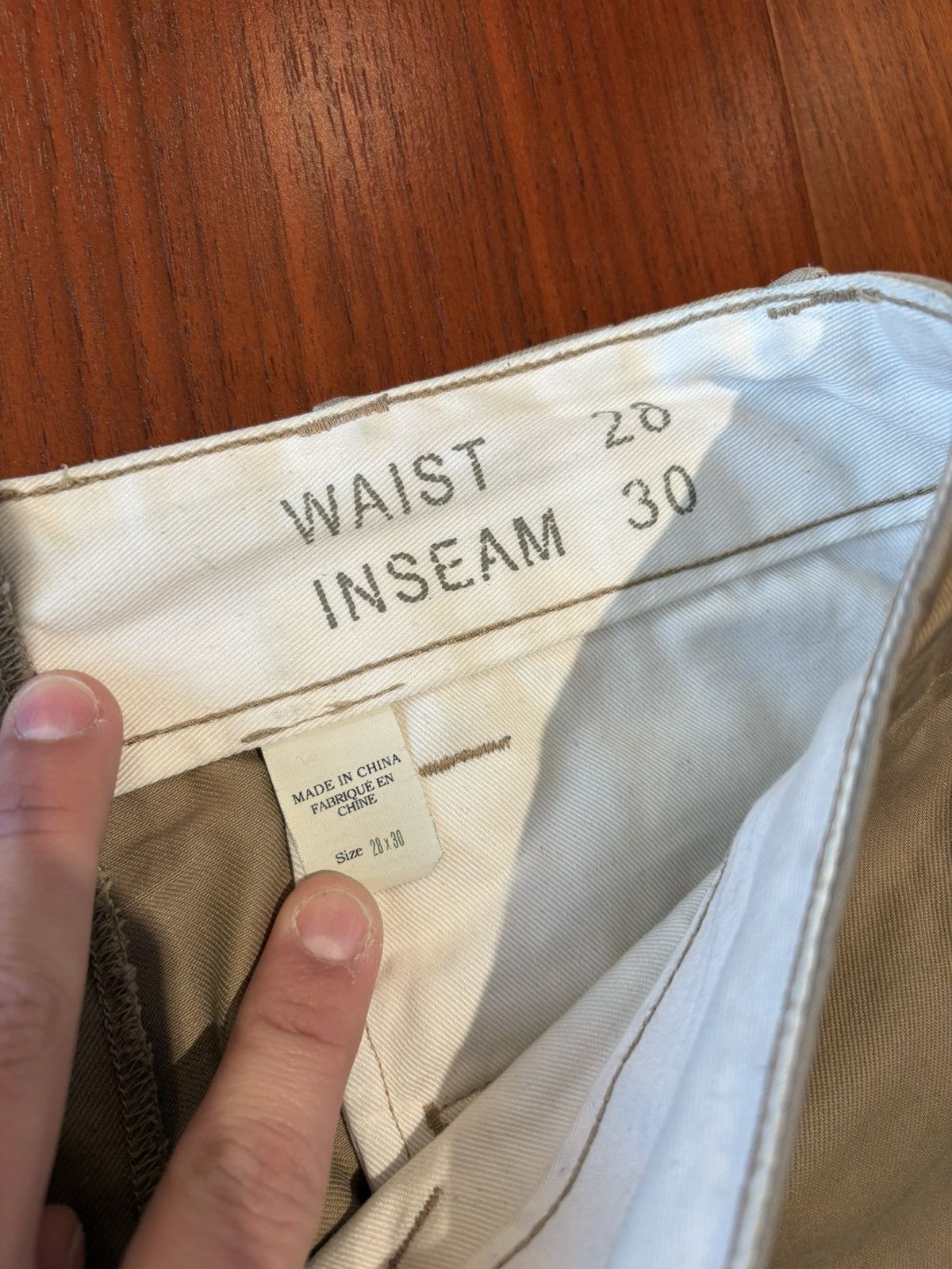RRL Ralph Lauren RRL DOUBLE RL RALPH LAUREN FIELD FIT REPAIRED CHINO Size US 28 / EU 44 - 4 Thumbnail