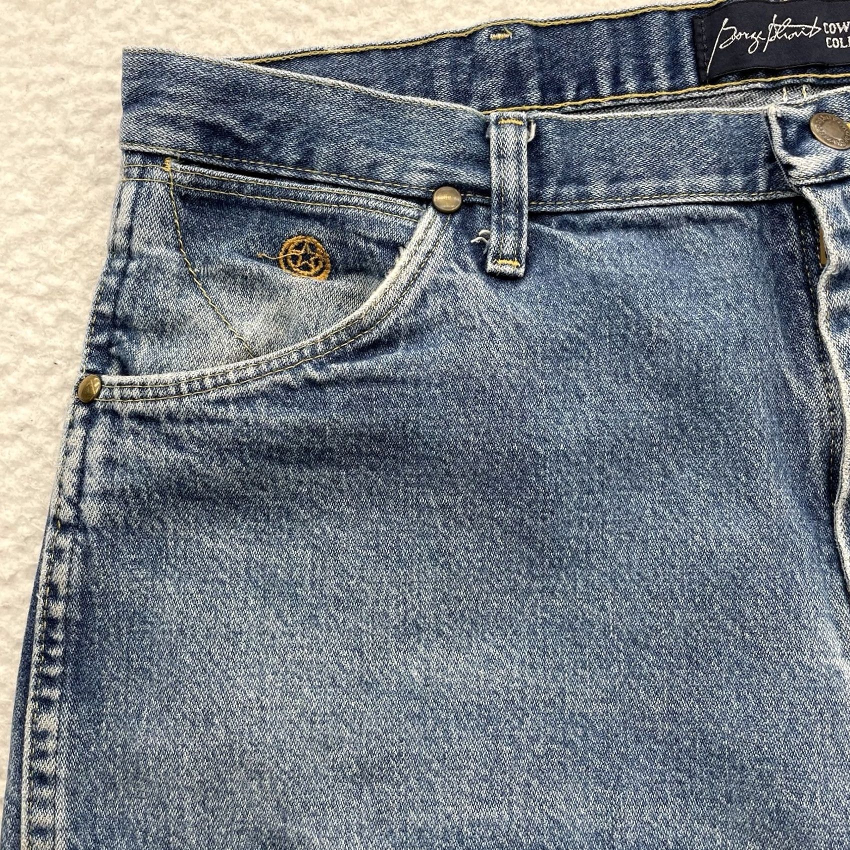 Wrangler Wrangler Jeans Mens 38x34 George Straight Cowboy Cut Natural Wear Faded 13MGSHD Size US 38 / EU 54 - 3 Thumbnail