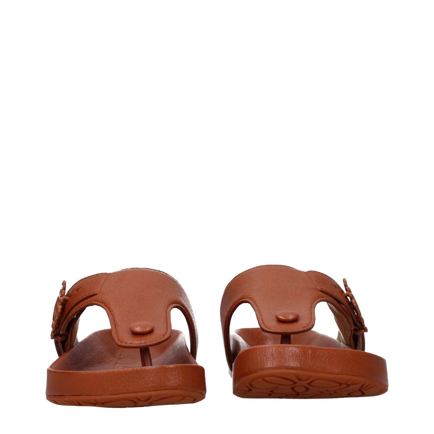 Loewe ob1o1e1124 Leather Flip Flops in Brown Size US 6 / IT 36 - 3 Thumbnail