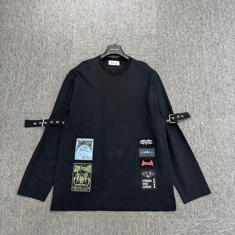 Japanese Brand Ambush Embroidered Logo Strap Long Sleeve Size US M / EU 48-50 / 2 - 1 Thumbnail