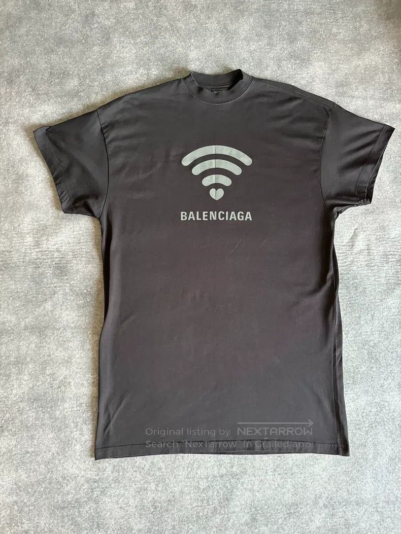 Balenciaga Balenciaga Black and Dark Gray Vintage Plain Knit T-Shirt Size US S / EU 44-46 / 1 - 1 Thumbnail