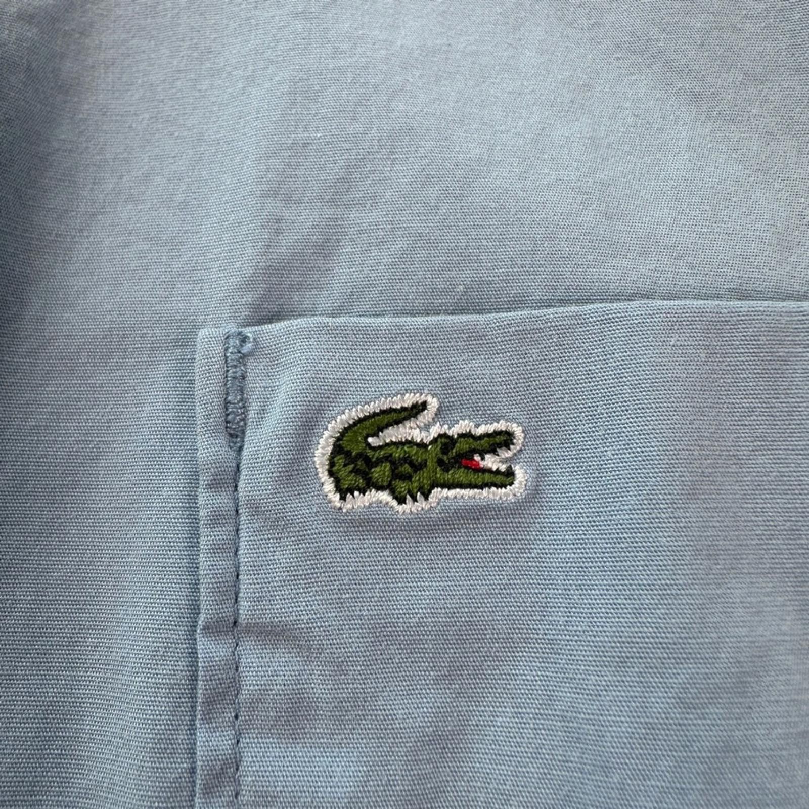 Lacoste Lacoste Button Down Shirt Mens 44 Slim Fit Light Blue Size US L / EU 52-54 / 3 - 5 Thumbnail