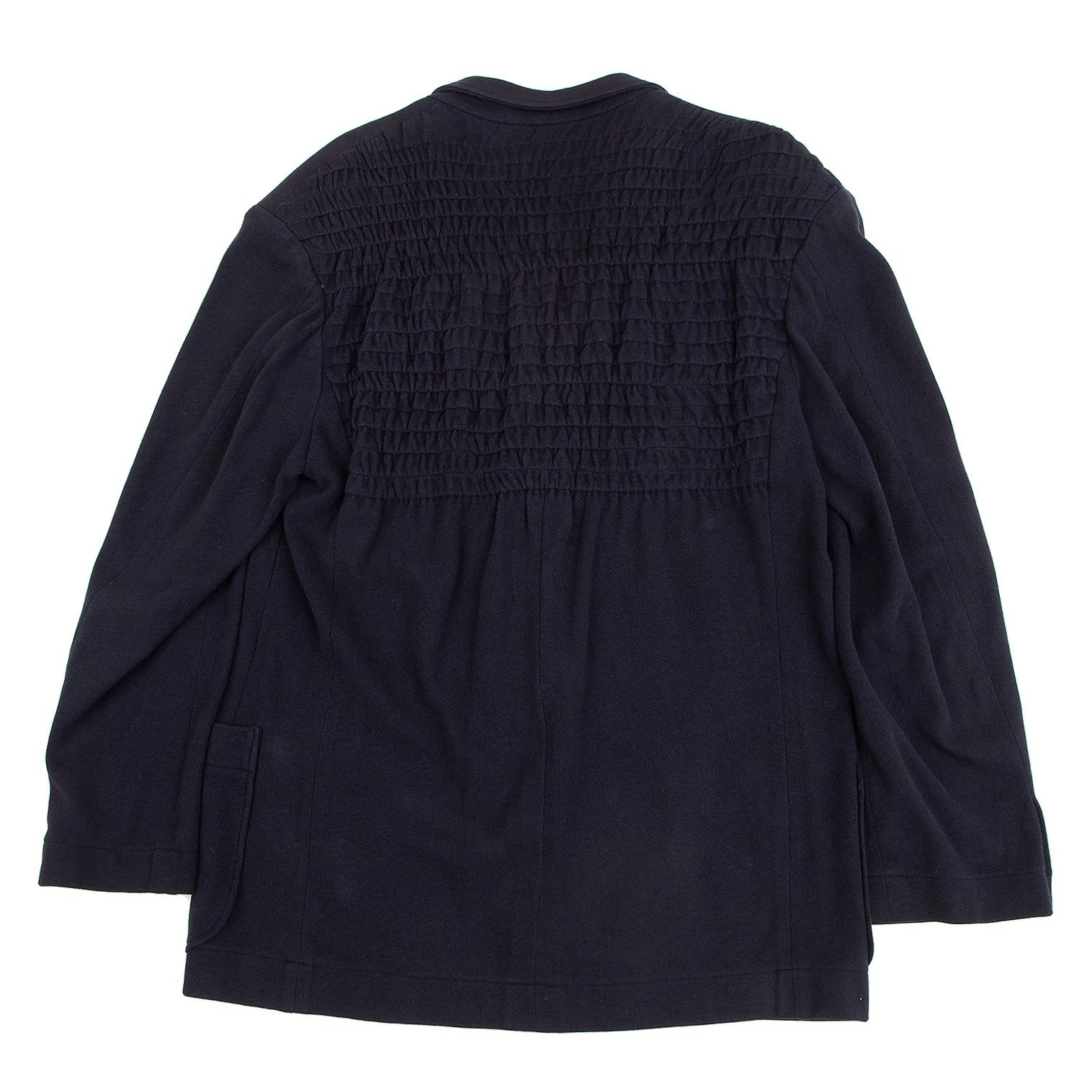 Yohji Yamamoto Yohji Yamamoto Back Shearing Gathered Double Jacket Size US M / EU 48-50 / 2 - 1 Thumbnail