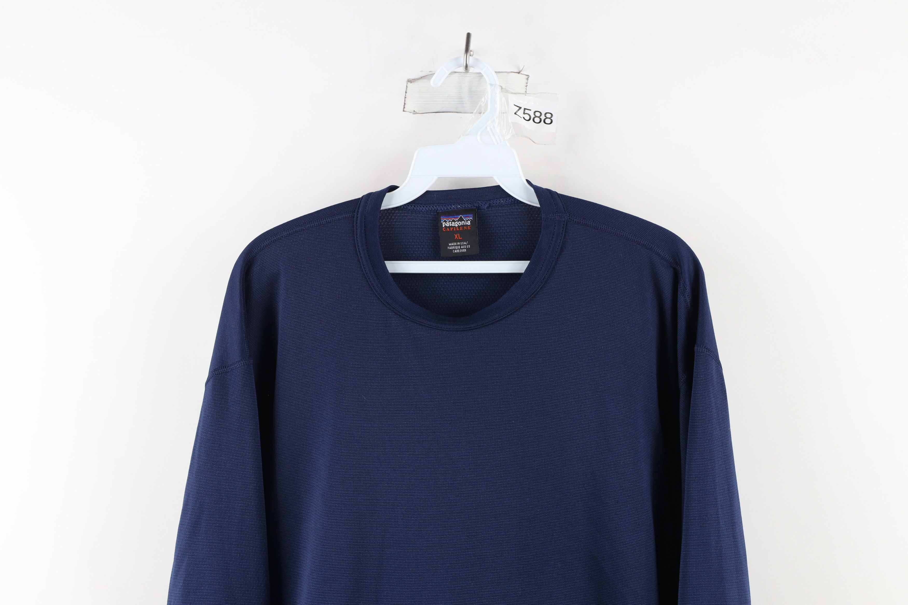 Patagonia Vintage 90s Patagonia Capilene Long Sleeve T-Shirt Blue USA Size US XL / EU 56 / 4 - 2 Thumbnail