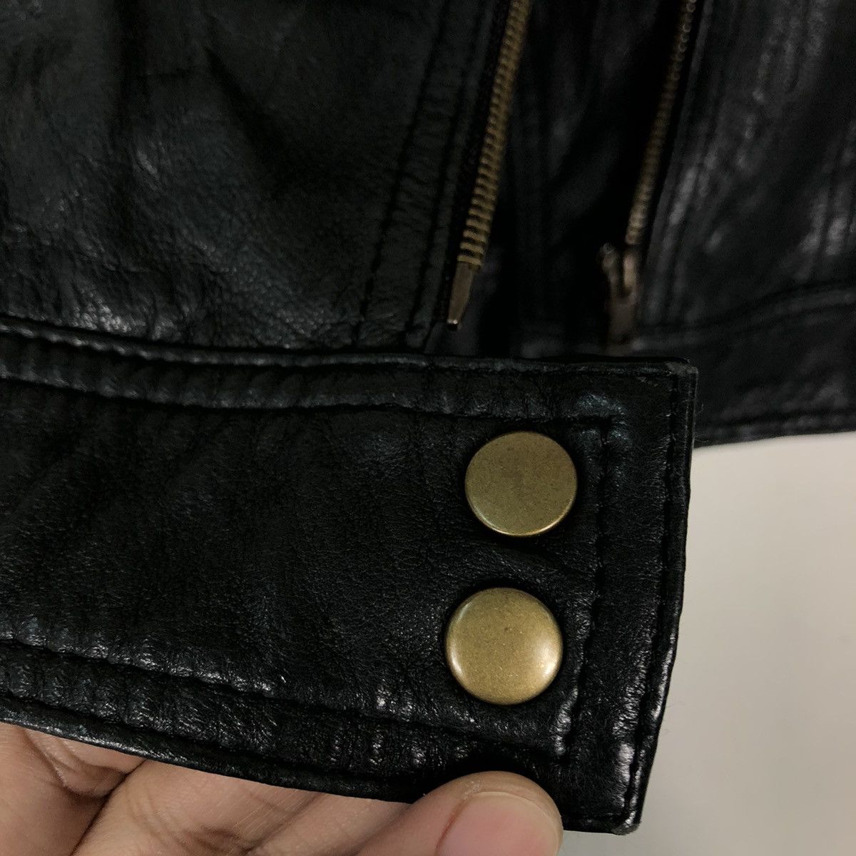 Japanese Brand 🔥Vtg Cropped Biker Leather Jacket M.Deux Issey Miyake Size US M / EU 48-50 / 2 - 16 Thumbnail