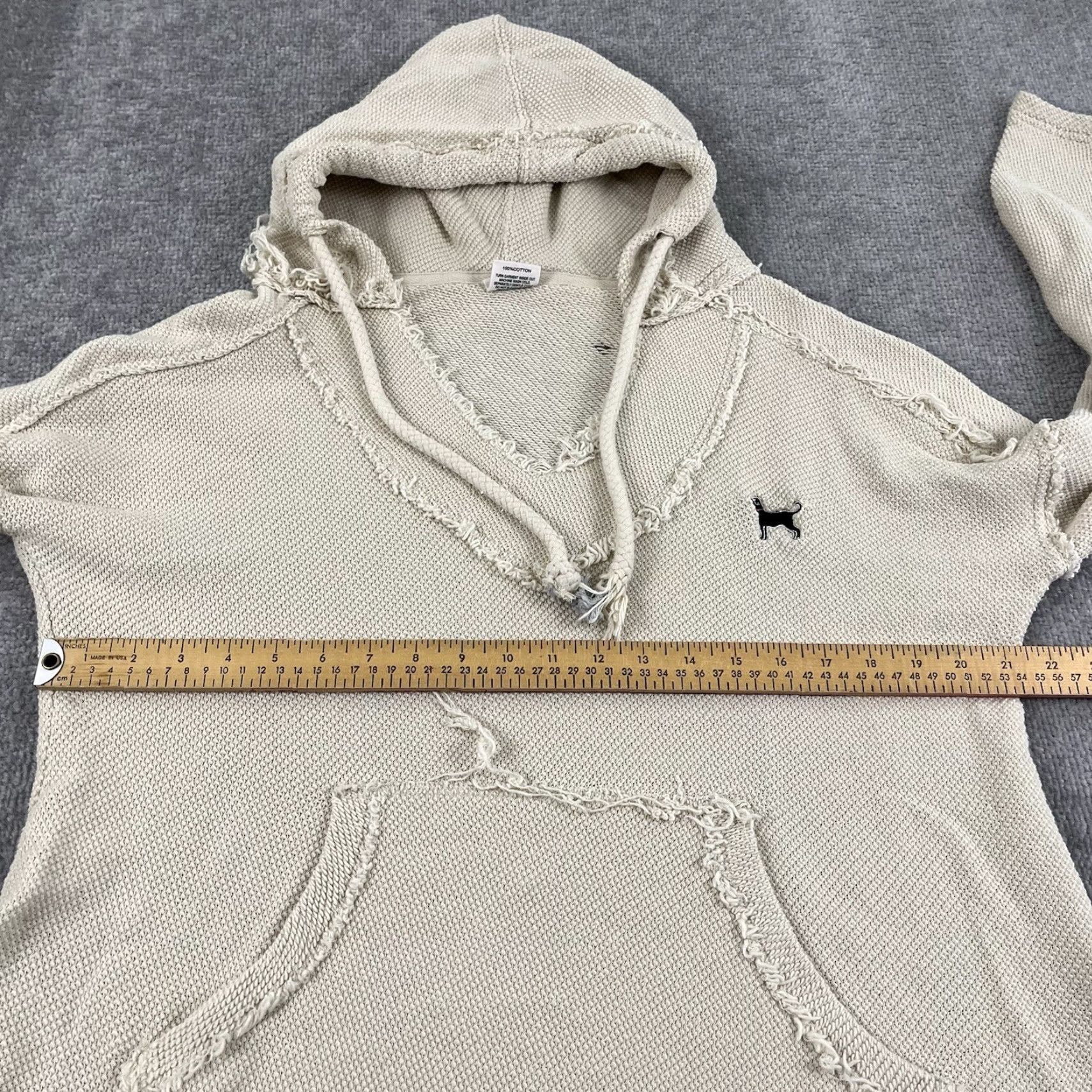 J Brand THE BLACK DOG Hoodie Women Medium Brown Knit Pullover Sweater Beach Casual Long Sleeve Size M / US 6-8 / IT 42-44 - 5 Thumbnail