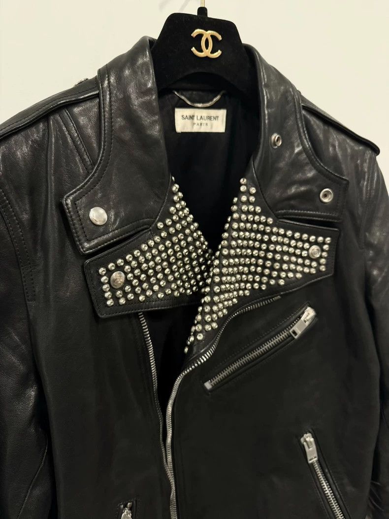 Saint Laurent Paris Saint Laurent Paris 14FW bullet rivet leather jacket-2506 Size US M / EU 48-50 / 2 - 5 Thumbnail