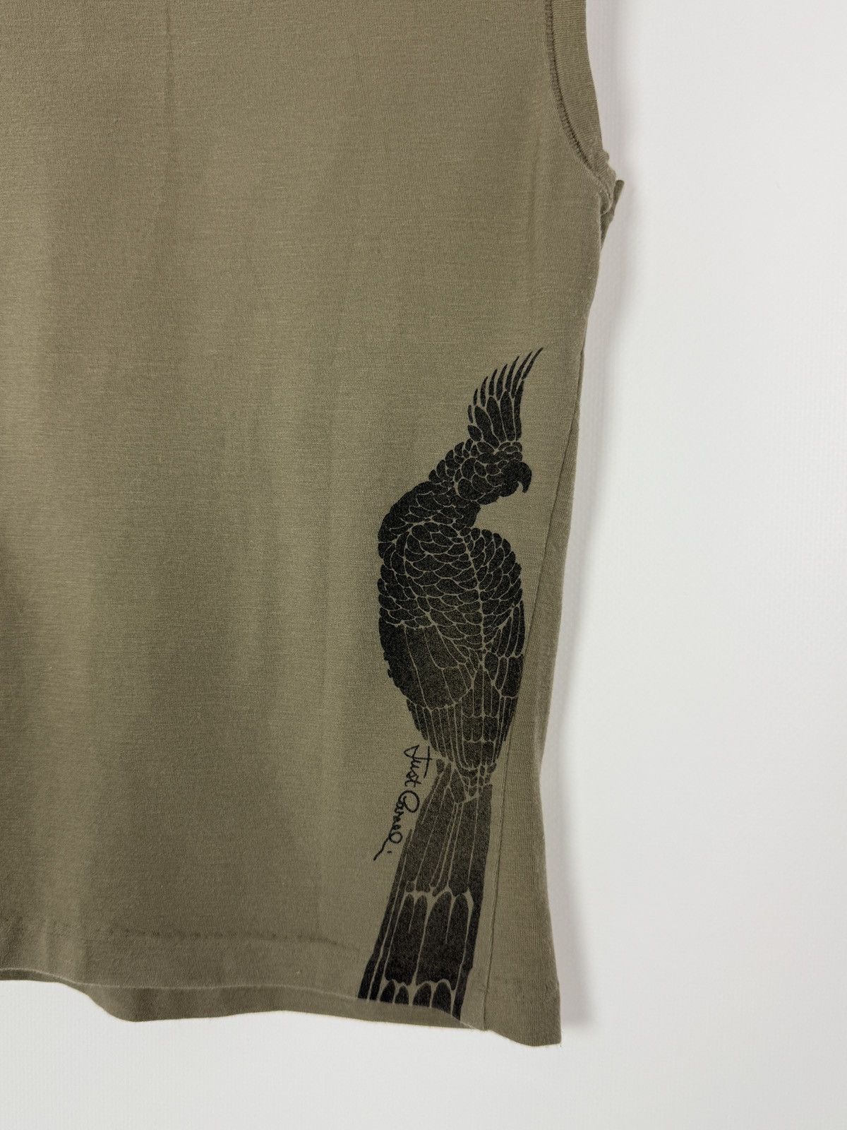 Just Cavalli Y2K Vintage Just Cavalli Parrots Graphic Tank Top M 2000s Size M / US 6-8 / IT 42-44 - 6 Thumbnail