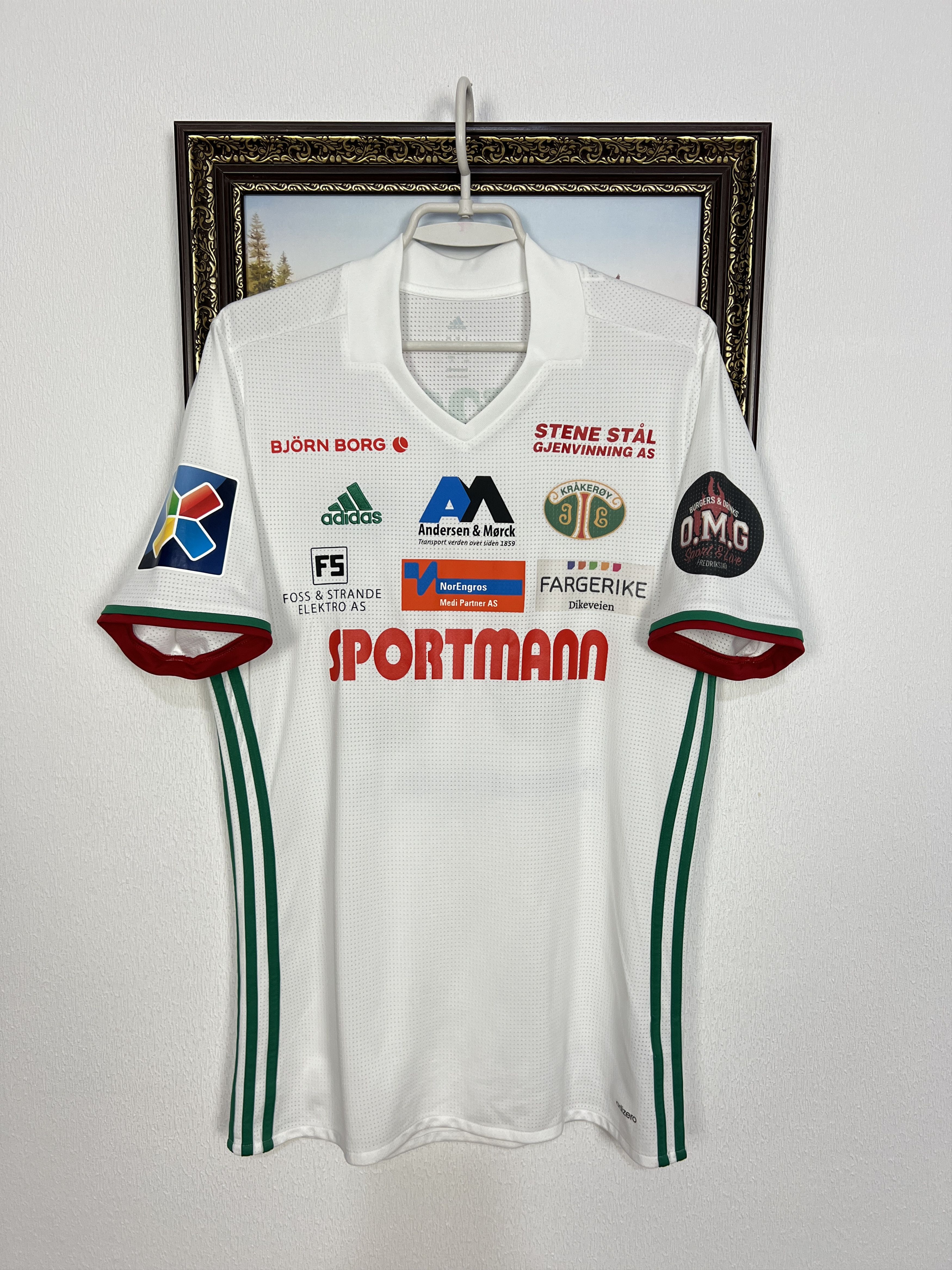 Adidas Krakeroy IL Football Match Worn Shirt Soccer Jersey Trikot Size US L / EU 52-54 / 3 - 1 Thumbnail