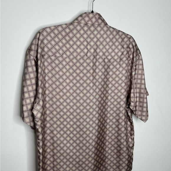 John Elliott John Elliot Silk Purple Argyle Button Shirt Men’s Medium Size US M / EU 48-50 / 2 - 6 Thumbnail