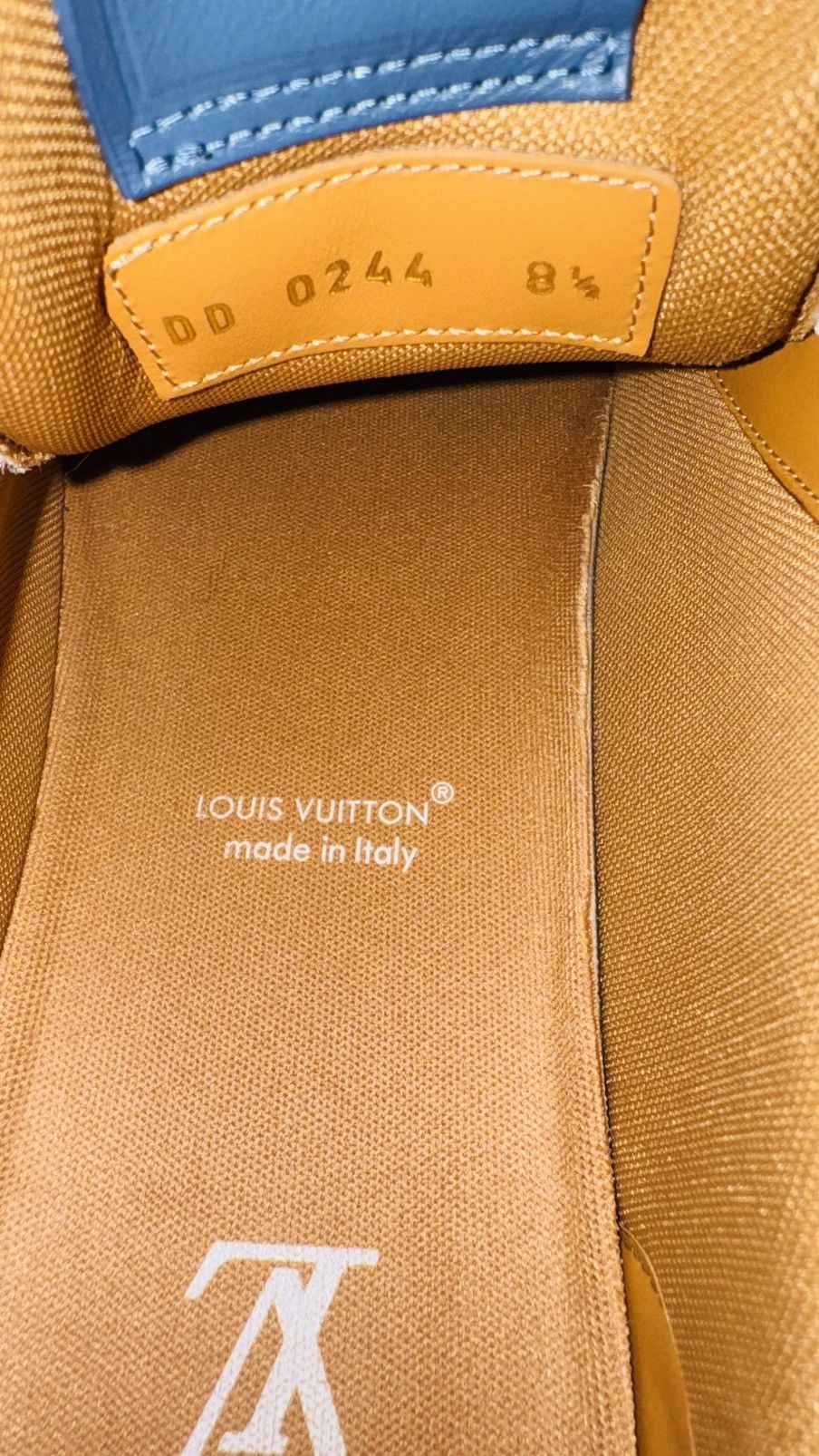 Louis Vuitton Blue Damier 3D Denim Louis Vuitton Trainer Size US 8.5 / EU 41-42 - 7 Thumbnail