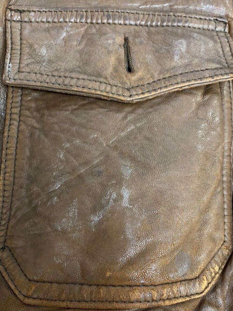 Avirex Avirex Plain Leather Flight Jacket Brown Size US XS / EU 42 / 0 - 7 Thumbnail