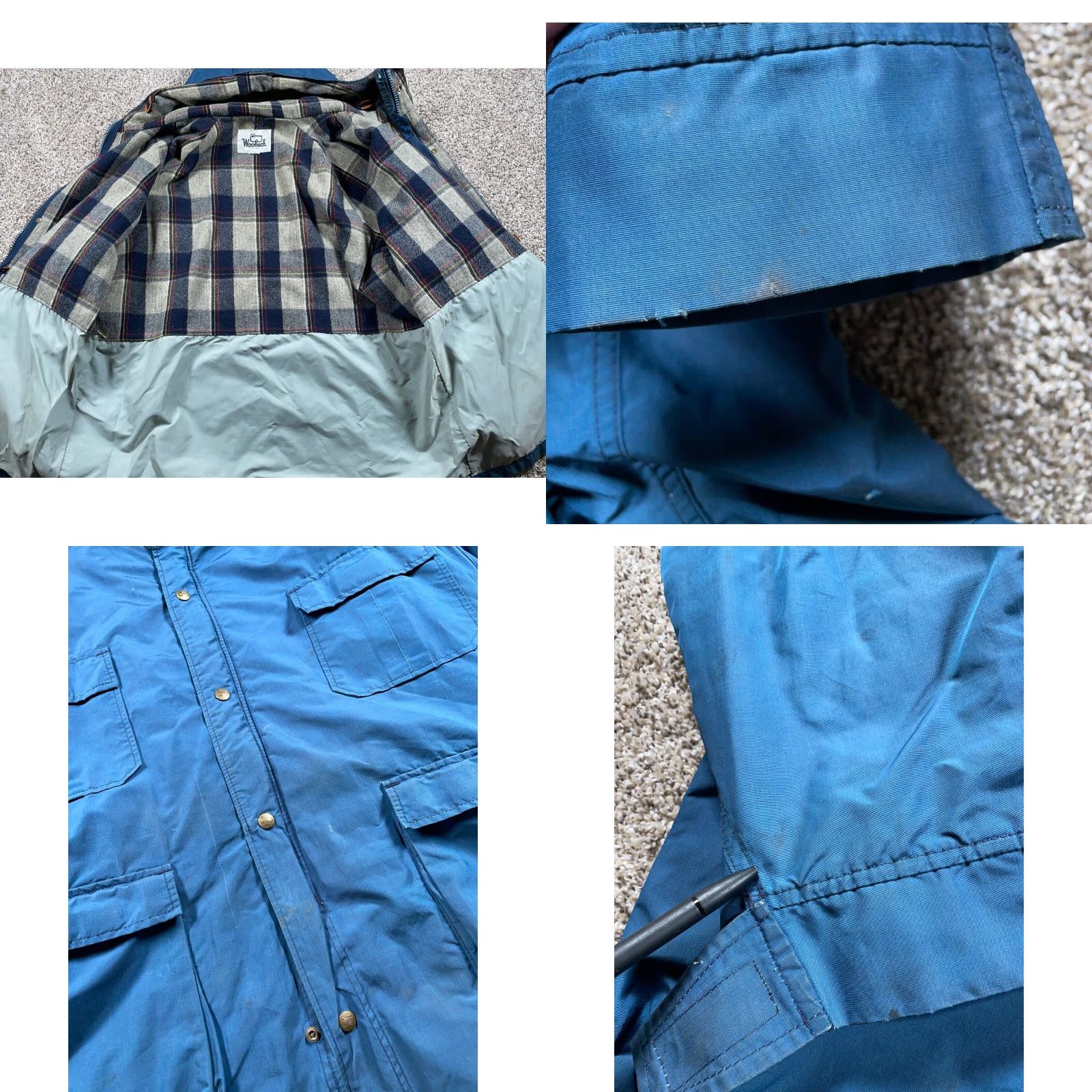 Vintage VINTAGE Woolrich Parka Jacket Woolrich Lined 2XL Blue Wool Hooded Zip Up Men’s Parka Size US XXL / EU 58 / 5 - 8 Thumbnail