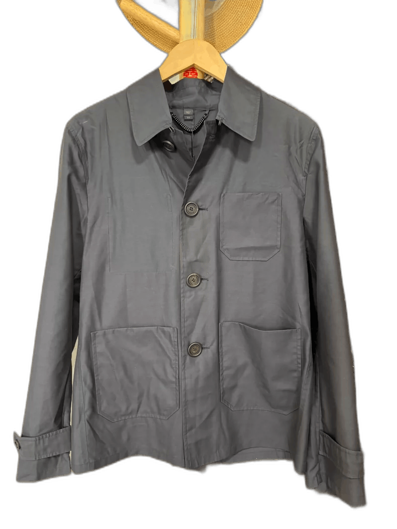 Burberry Burberry Silk Blend Lightweight Jacket Size US L / EU 52-54 / 3 - 1 Thumbnail