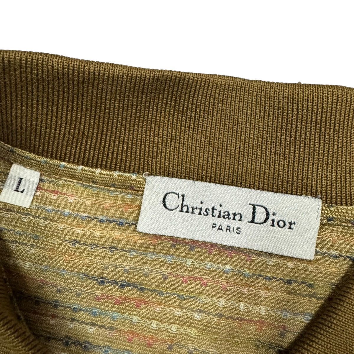 Dior Vtg🔥Christian Dior Paris Sashiko Pocket Polo Shirt Size US L / EU 52-54 / 3 - 12 Thumbnail