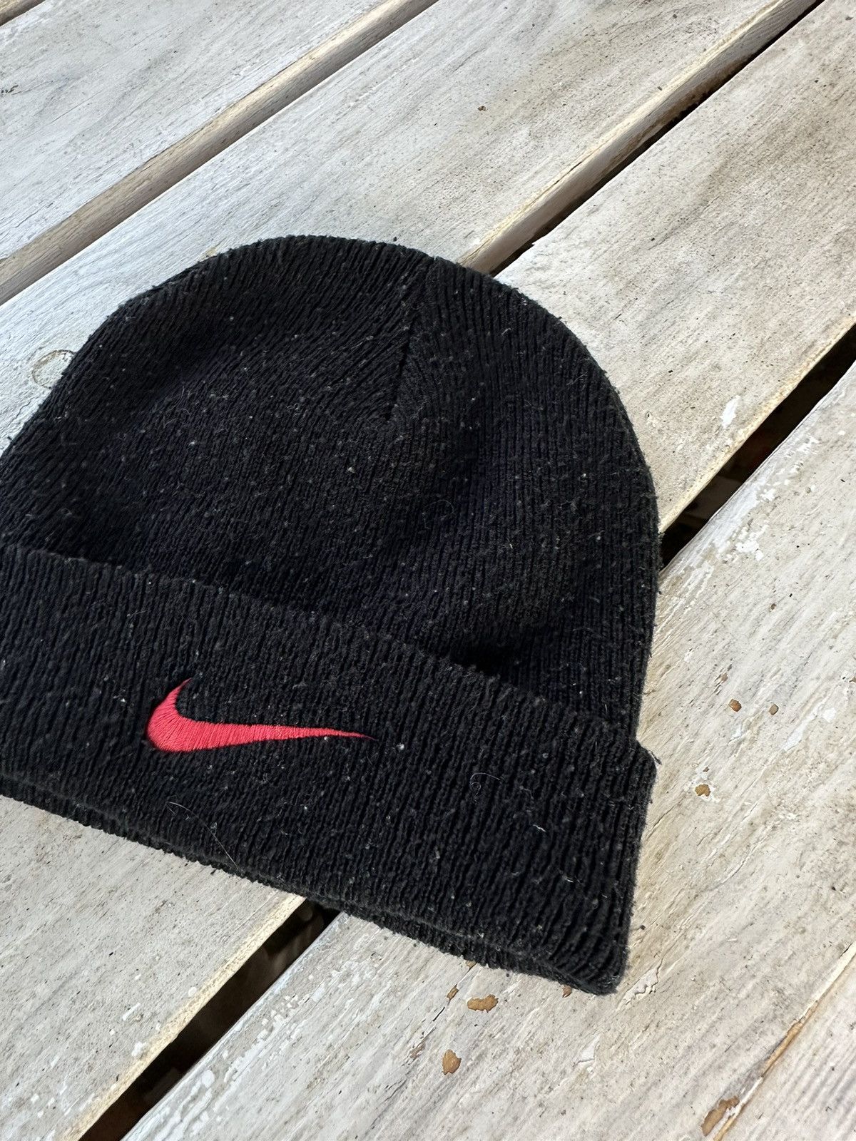 Nike × Vintage Vintage 90s Nike Beanie Toque Spellout Logo 90s Size ONE SIZE - 3 Thumbnail