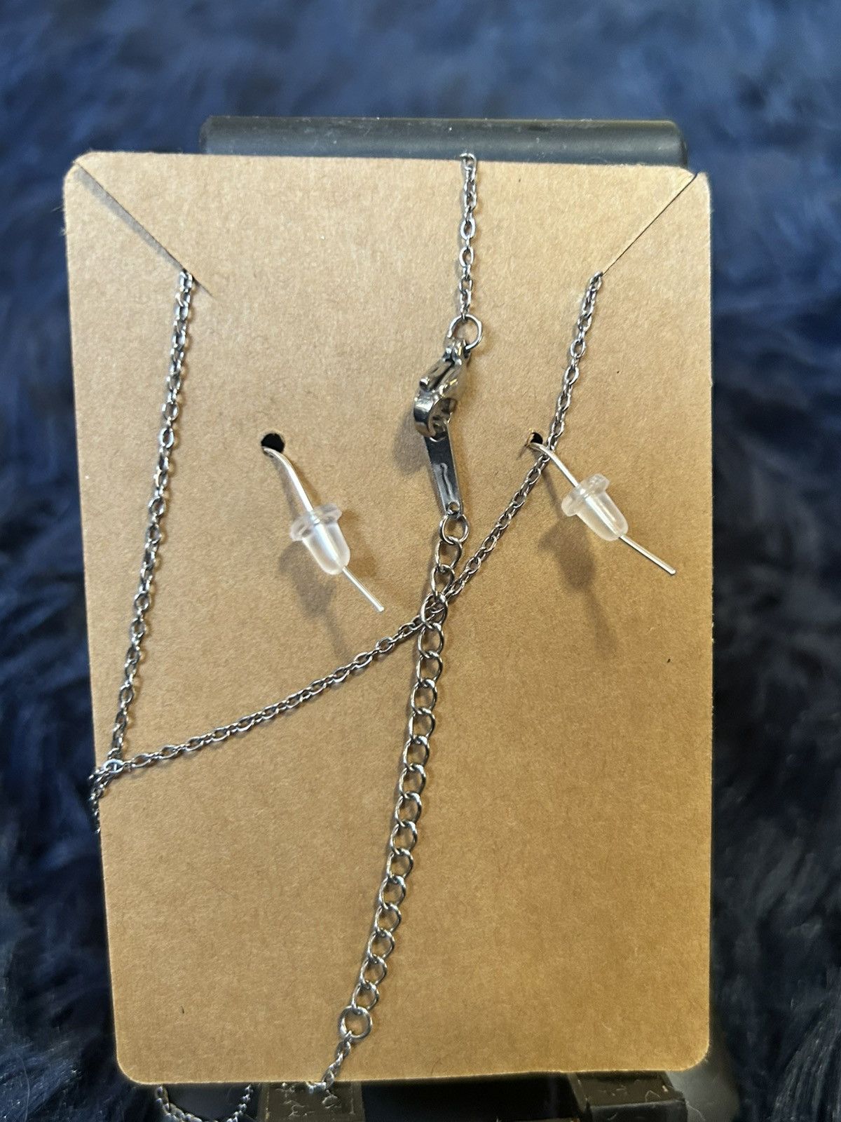 Handmade Handcrafted ombré crackle glass pearl crystal necklace set Size ONE SIZE - 3 Thumbnail