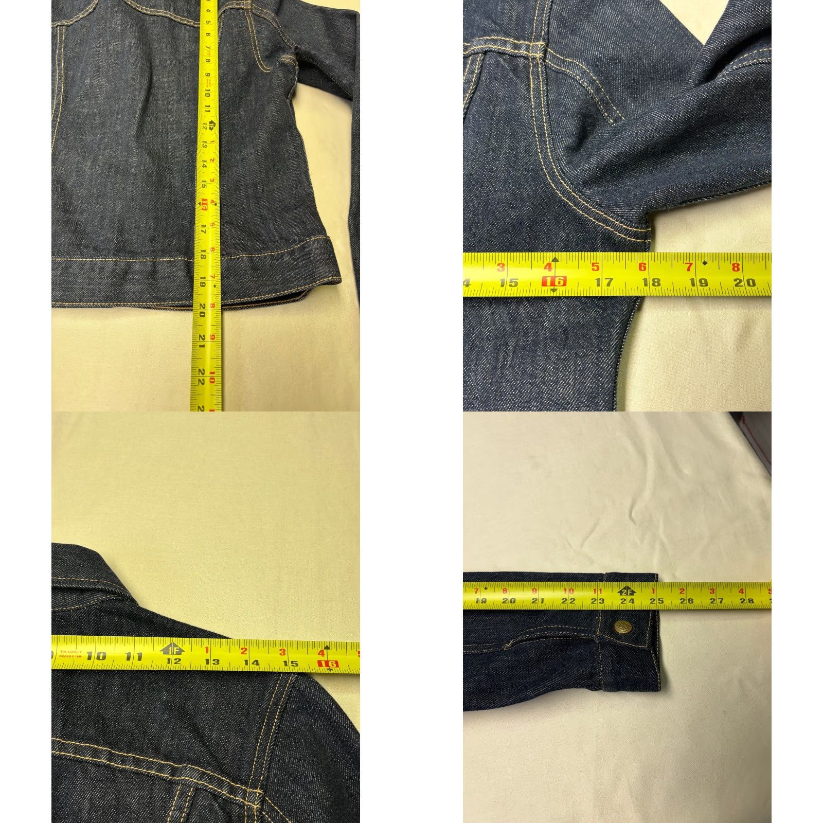 Lucky Brand Lucky Brand Dungarees Denim Jacket Womens Small Dark Wash Indigo USA Size 28" / US 6 / IT 42 - 8 Thumbnail