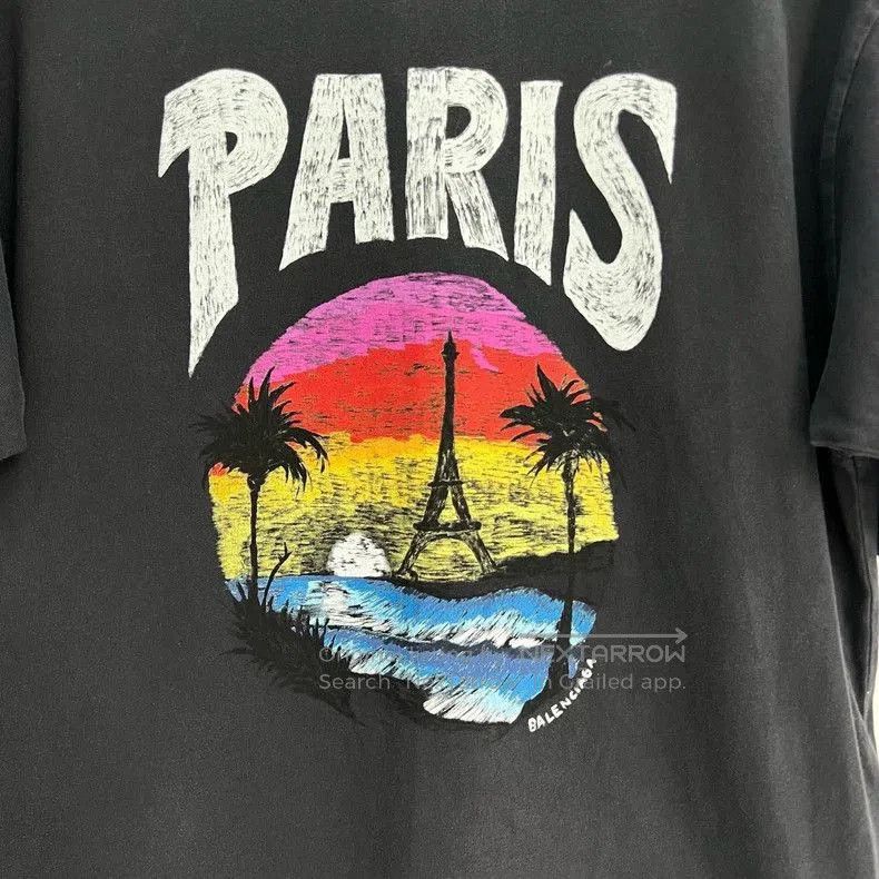 Balenciaga Balenciaga Paris Sunset Short Sleeve Tee. Size US S / EU 44-46 / 1 - 3 Thumbnail
