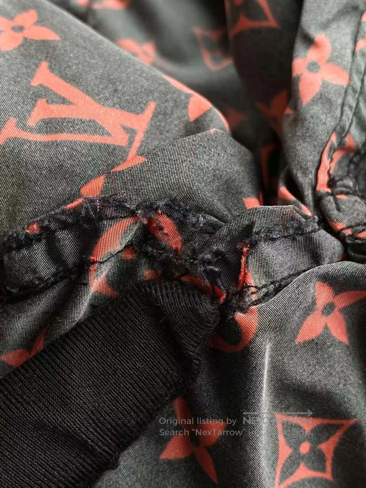 Louis Vuitton Louis Vuitton Black and red printed logo jacket| Size XXS / US 00 / IT 34 - 8 Thumbnail