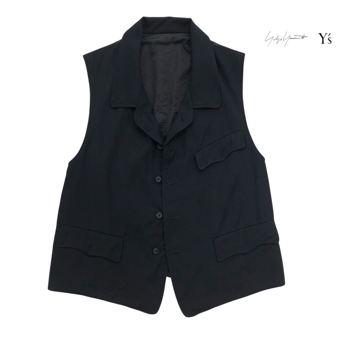 Y's for Men Y'S For Men YOHJI YAMAMOTO Wool Vest Jacket Size US M / EU 48-50 / 2 - 2 Thumbnail