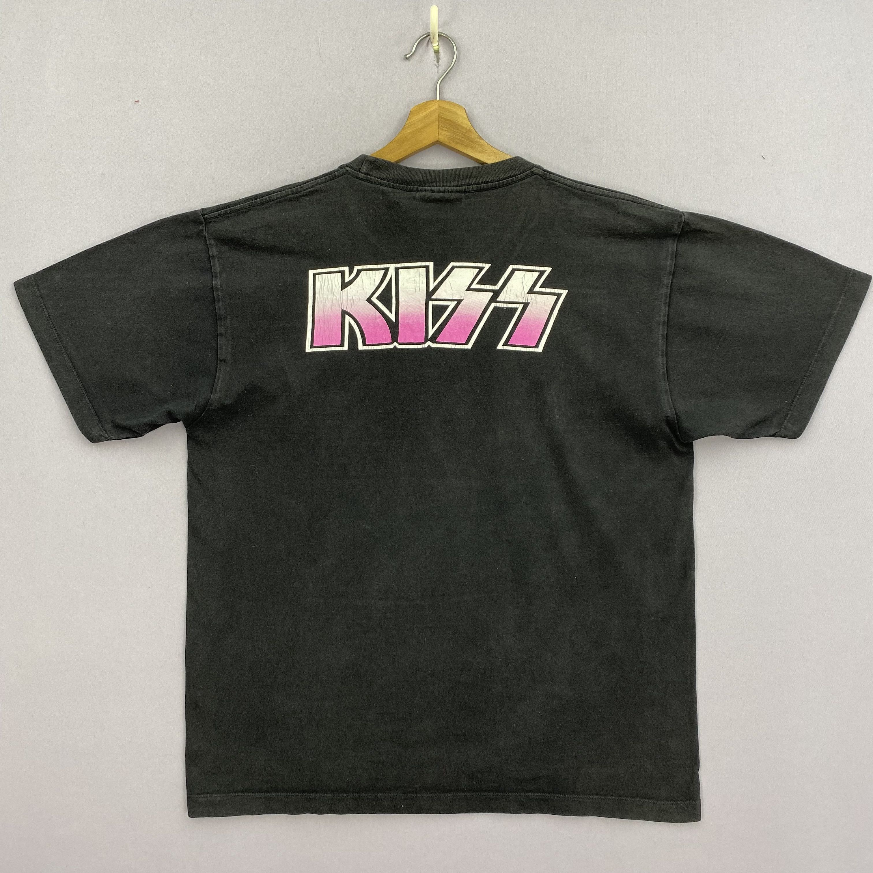 Band Tees Vintage 90s KISS T-Shirt Rock Band Crewneck Tee GF10210 Size US L / EU 52-54 / 3 - 2 Thumbnail
