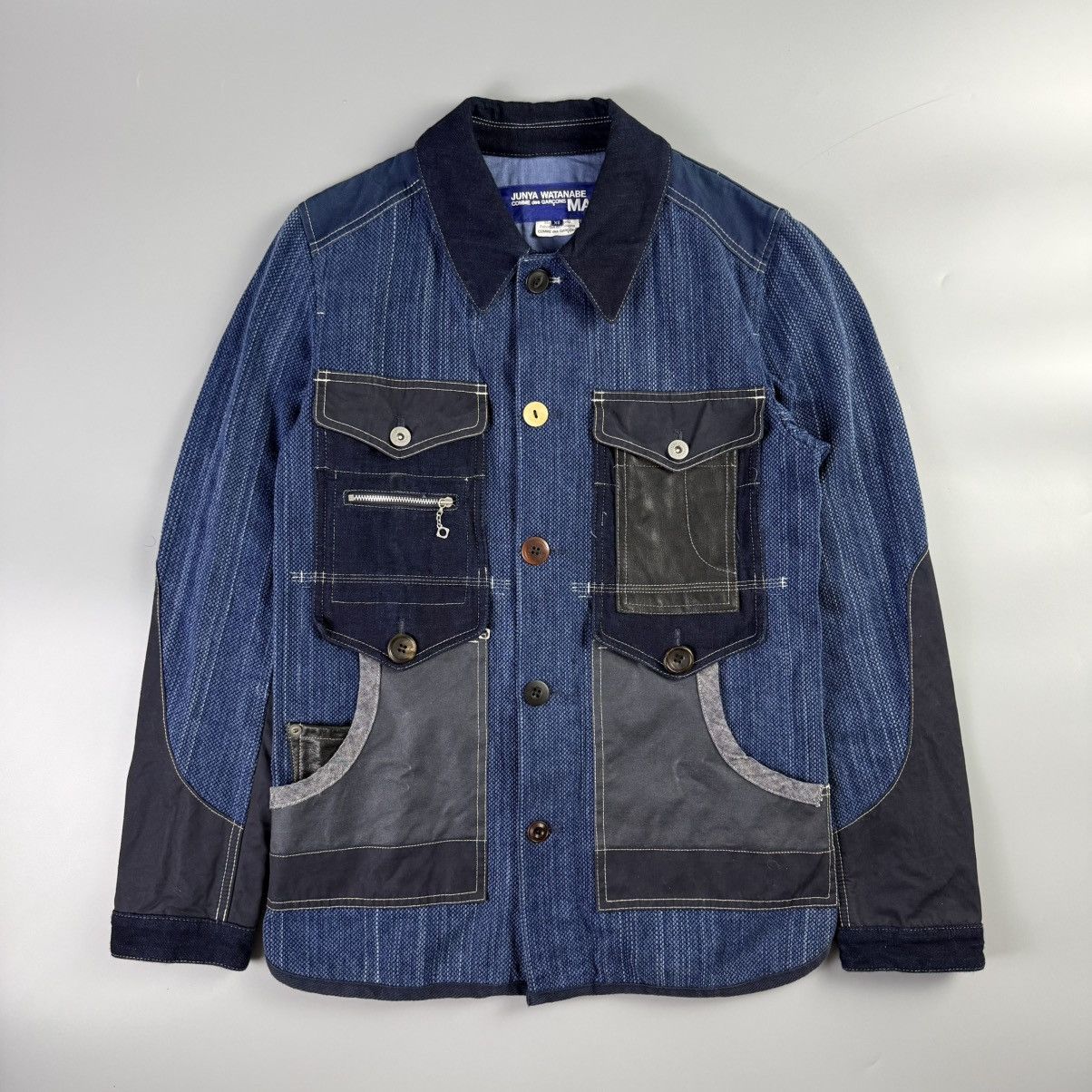 Junya Watanabe Junya Watanabe - HP - S/S 15 - Indigo Dyed Denim Jacket Size US XS / EU 42 / 0 - 1 Thumbnail