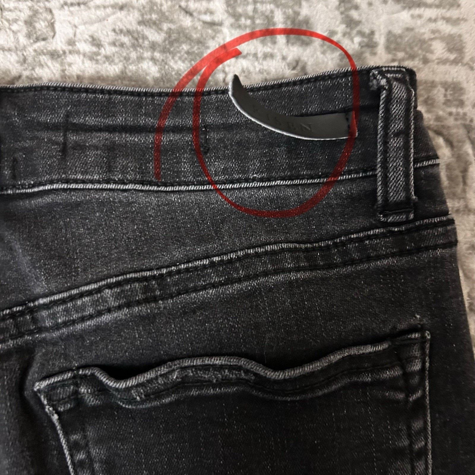 Other Risen Jeans Black Vintage Washed Skinny Distressed size 9/29 Size 29" - 15 Thumbnail