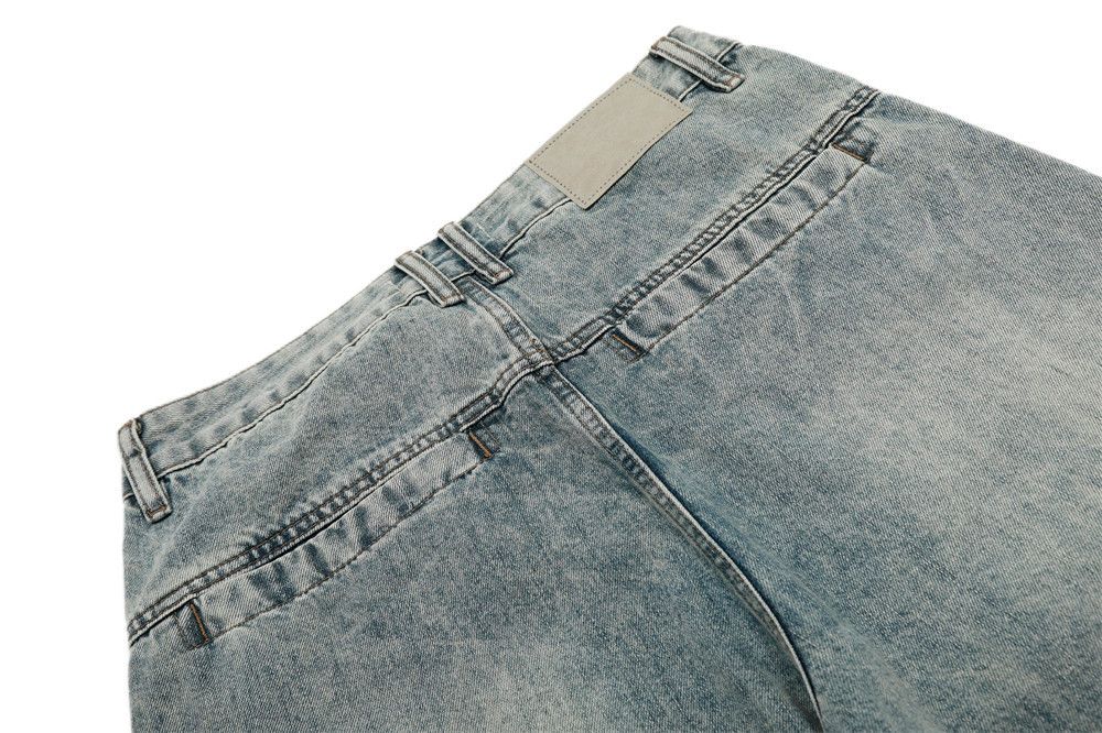 Japanese Brand × Jean Men's punk heavy distressed washed loose scimitar jeans Size US 32 / EU 48 - 6 Thumbnail