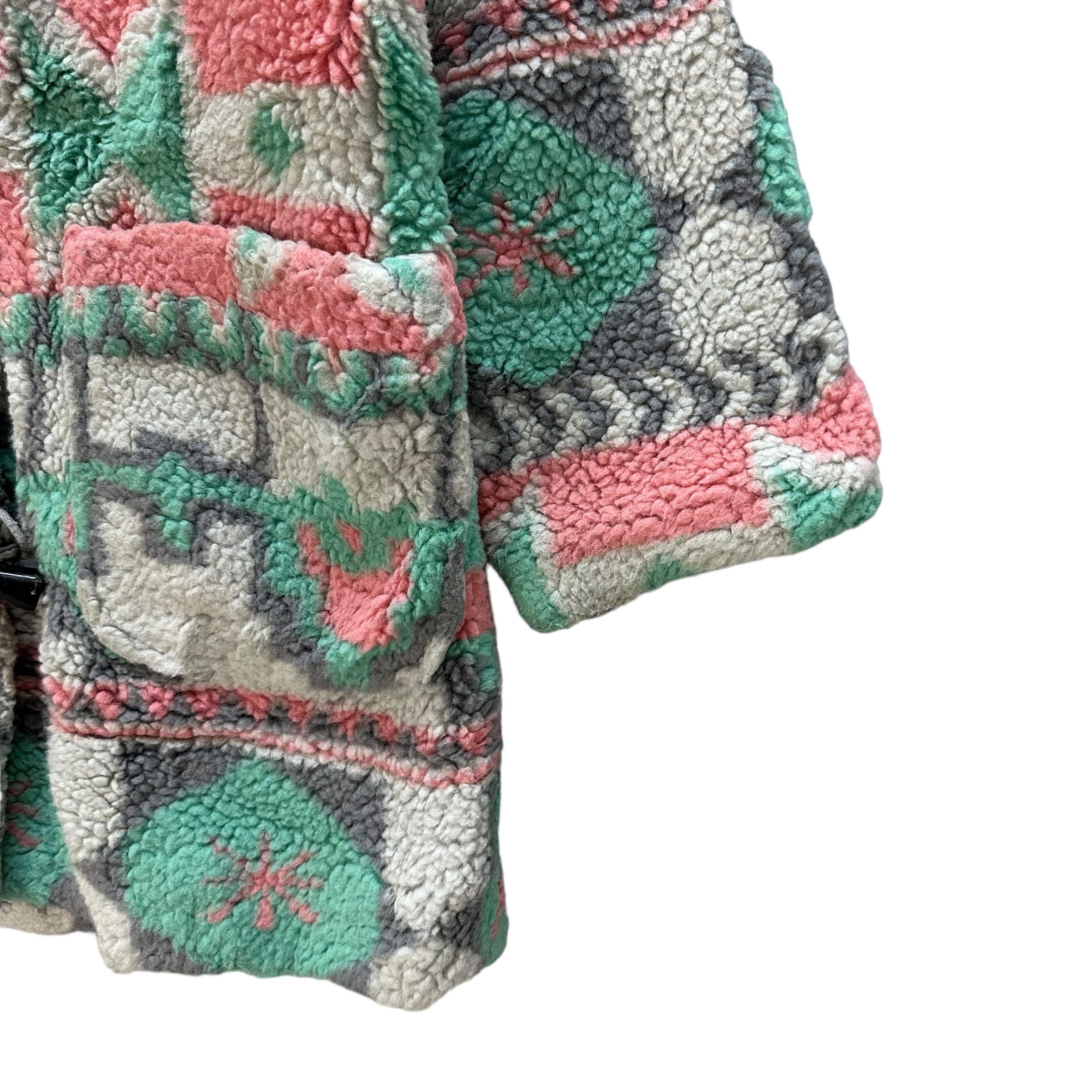 Japanese Brand ALMASEYLLA Deep Pile Asymmetrical Fleece Coat #A30-0676 Size US M / EU 48-50 / 2 - 5 Thumbnail