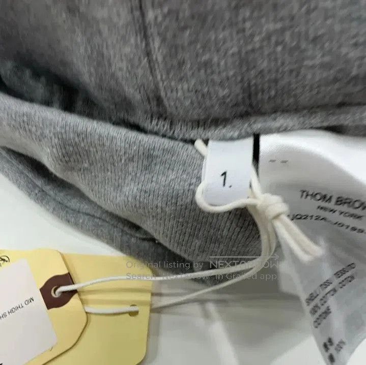 Thom Browne Thom Browne Grey Striped Drawstring Casual Shorts. Size US 28 / EU 44 - 5 Thumbnail