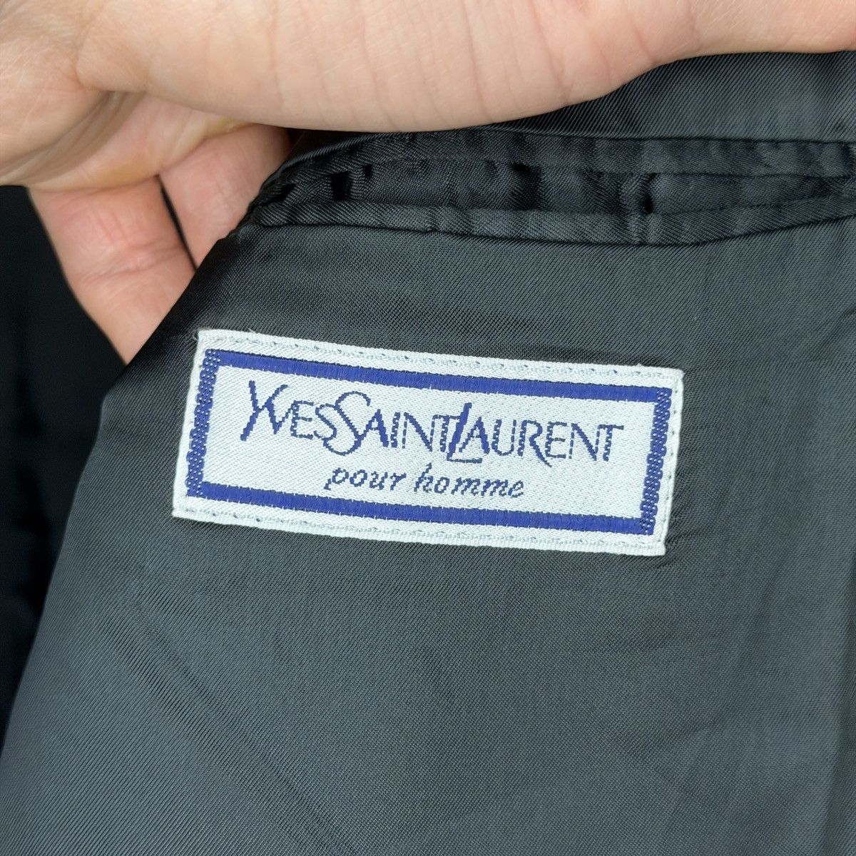 Yves Saint Laurent Vintage Yves Saint Laurent Double Breasted Wool Blazer Size 48R - 11 Thumbnail