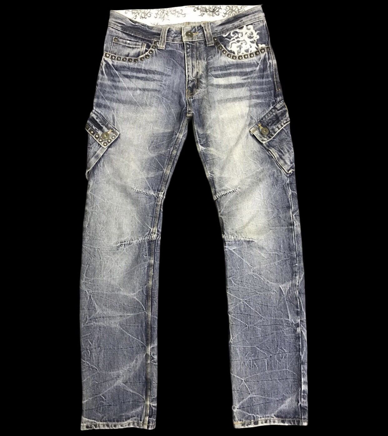 D115 TWENTYWORKS Japan Riveted Cargo Jeans