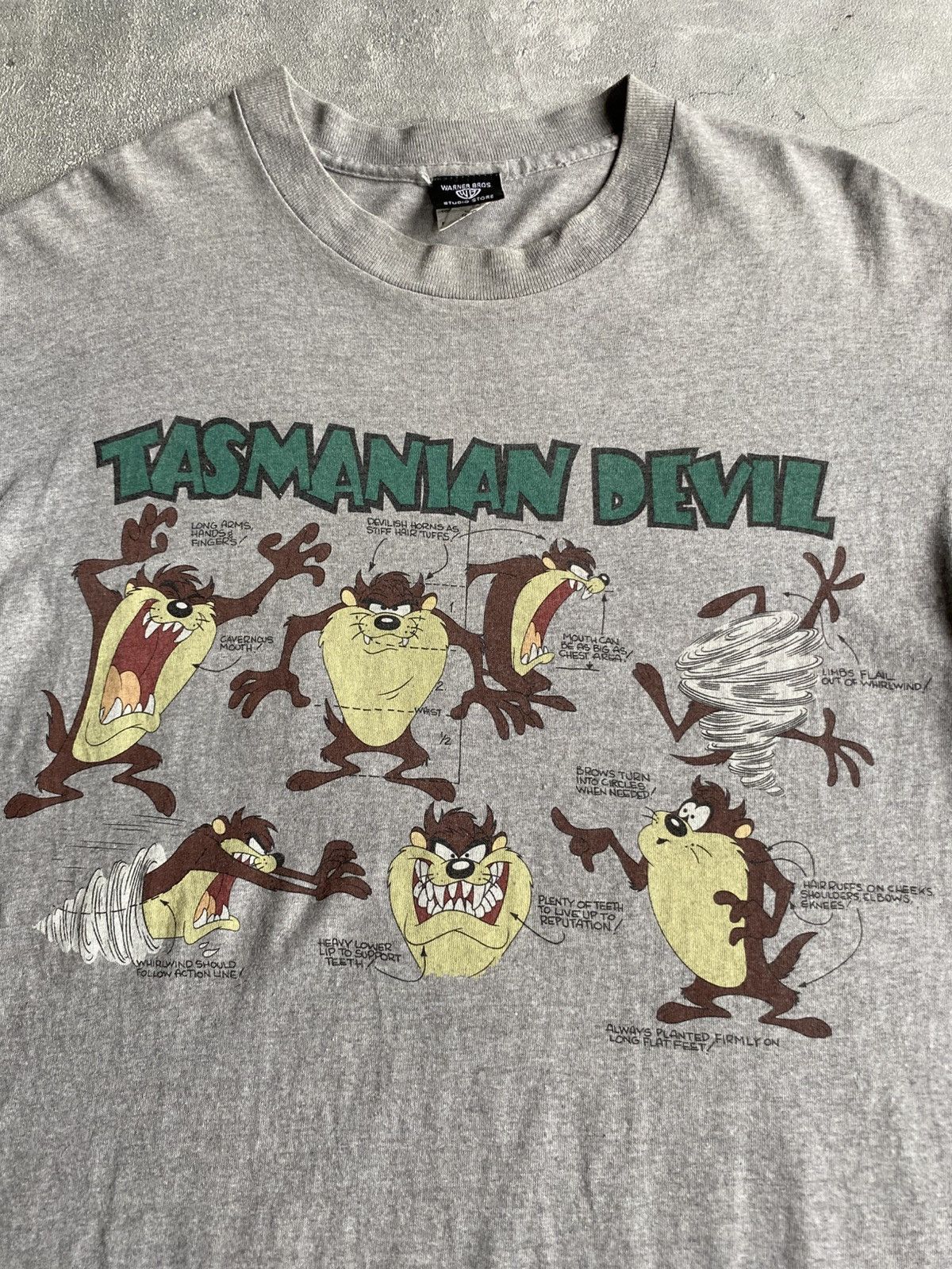 Warner Bros Vintage Tasmanian Devil Shirt Size US M / EU 48-50 / 2 - 2 Thumbnail