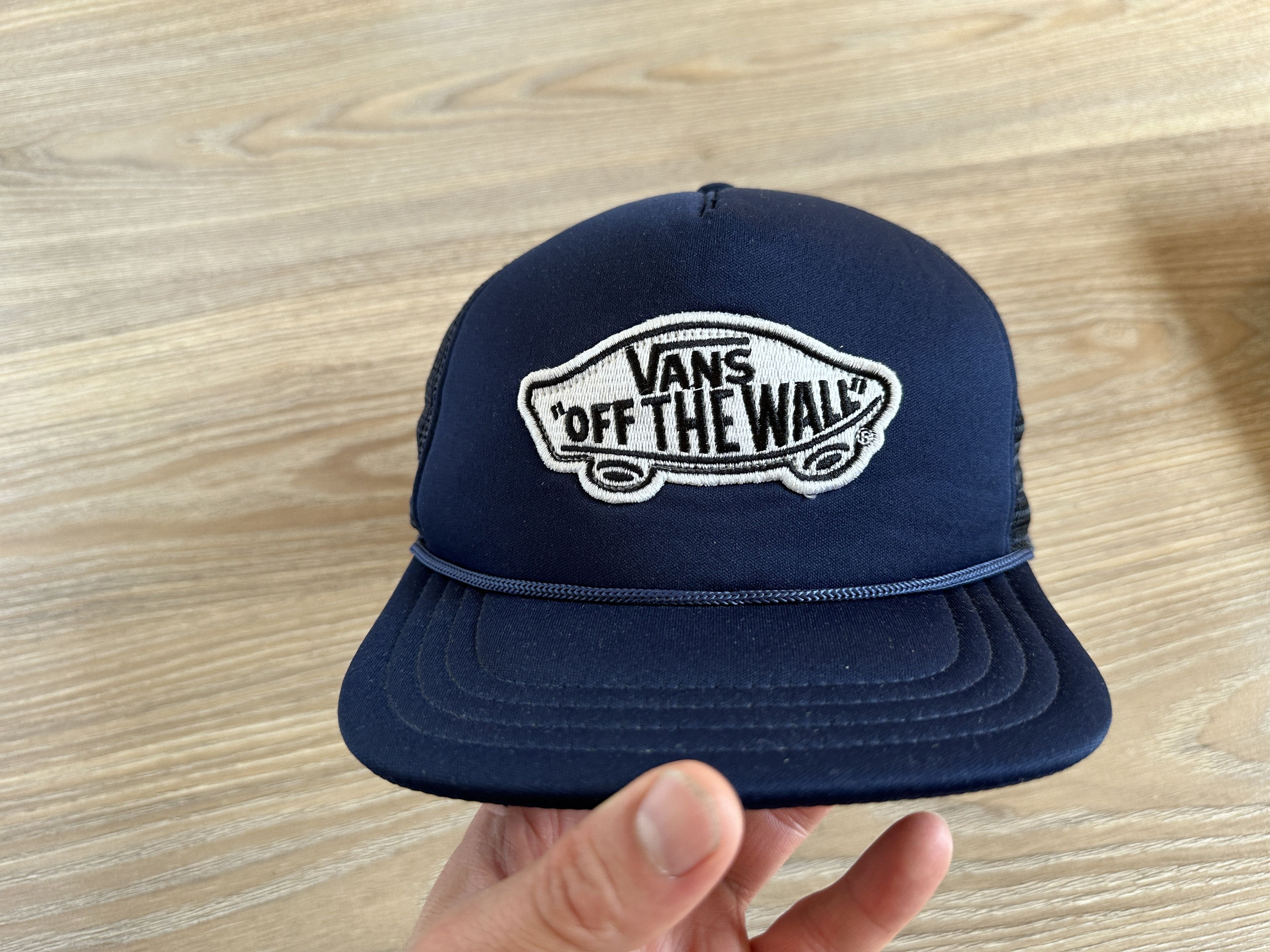 Vans Vans Vintage Blue Trucker Snapback Hat Size ONE SIZE - 3 Thumbnail