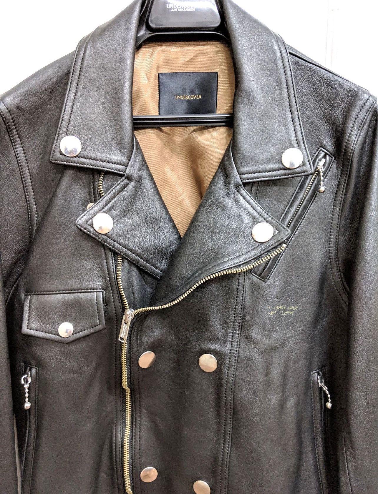 Undercover Roughed Out Double Leather Jacket Size US M / EU 48-50 / 2 - 5 Thumbnail