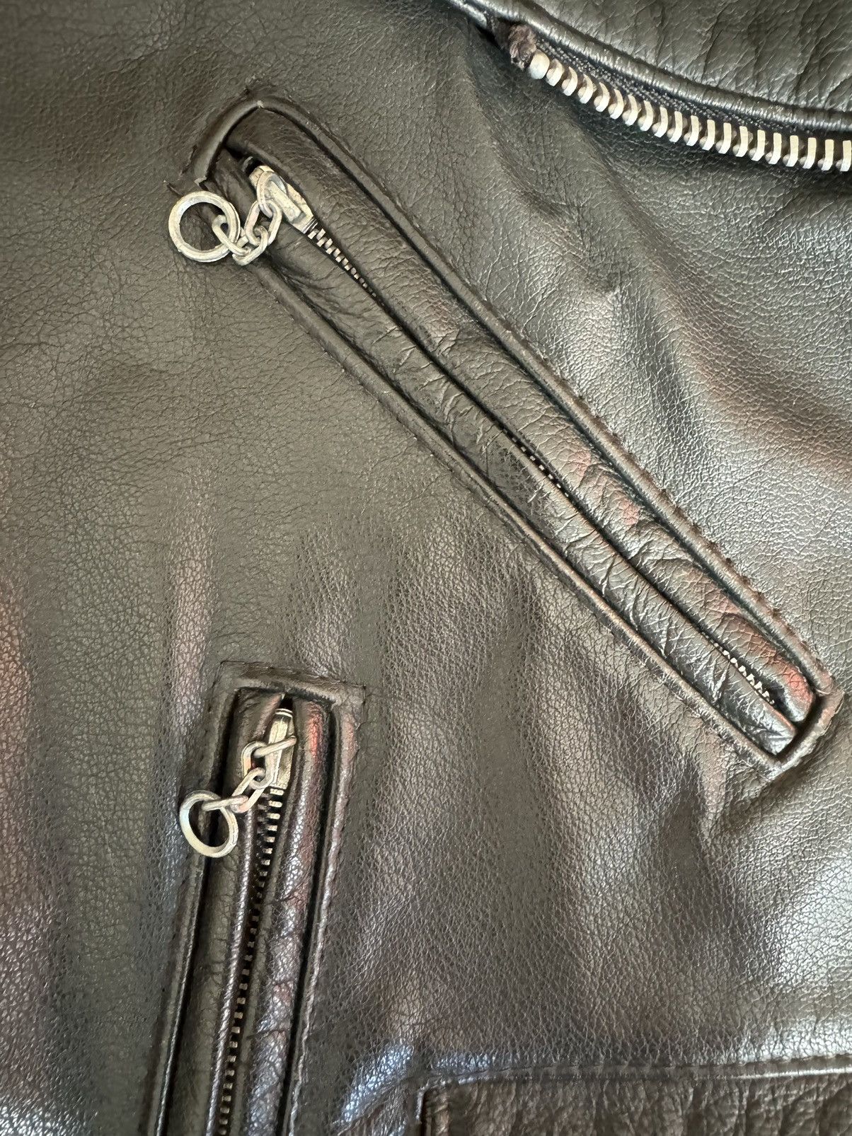 Vintage Vintage Leather Moto Jacket Size S / US 4 / IT 40 - 10 Thumbnail