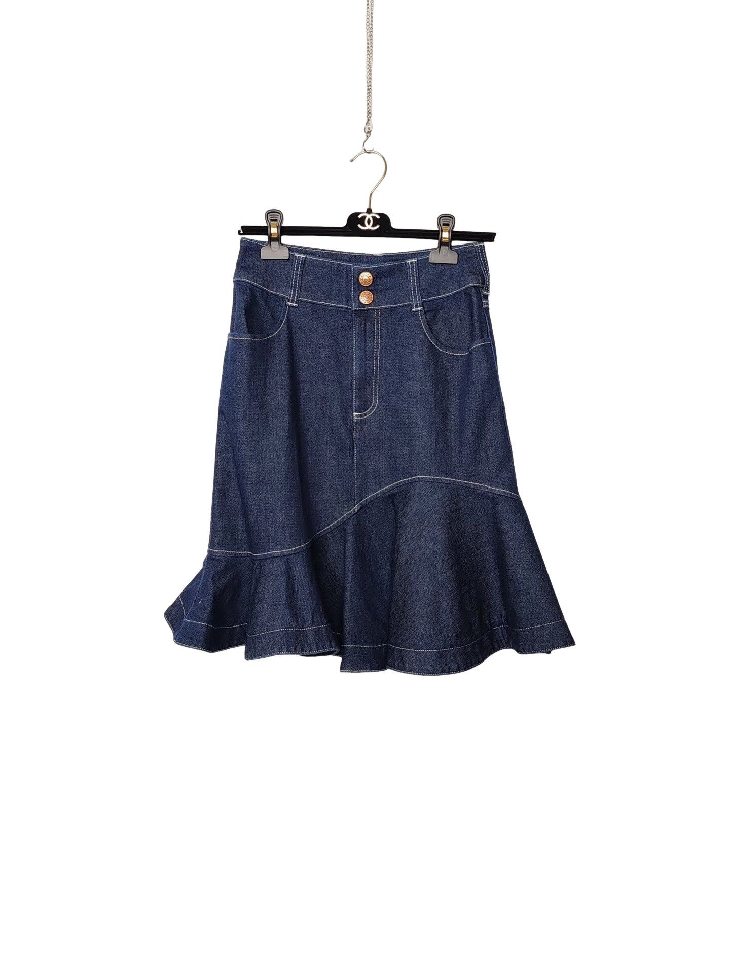 Chloe See By Chloé Logo Patch Midi Skirt FR 38 Size 27" / US 4 / IT 40 - 1 Thumbnail