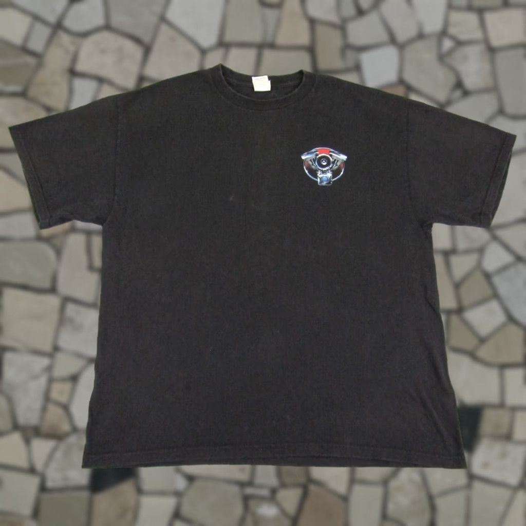 Delta VINTAGE Delta Motorcycle T-Shirt Mens XL Black 2000 Y2K Biker Graphic Print Logo Cotton Short Sleeve Crew Neck Regular Fit Size US XL / EU 56 / 4 - 1 Thumbnail