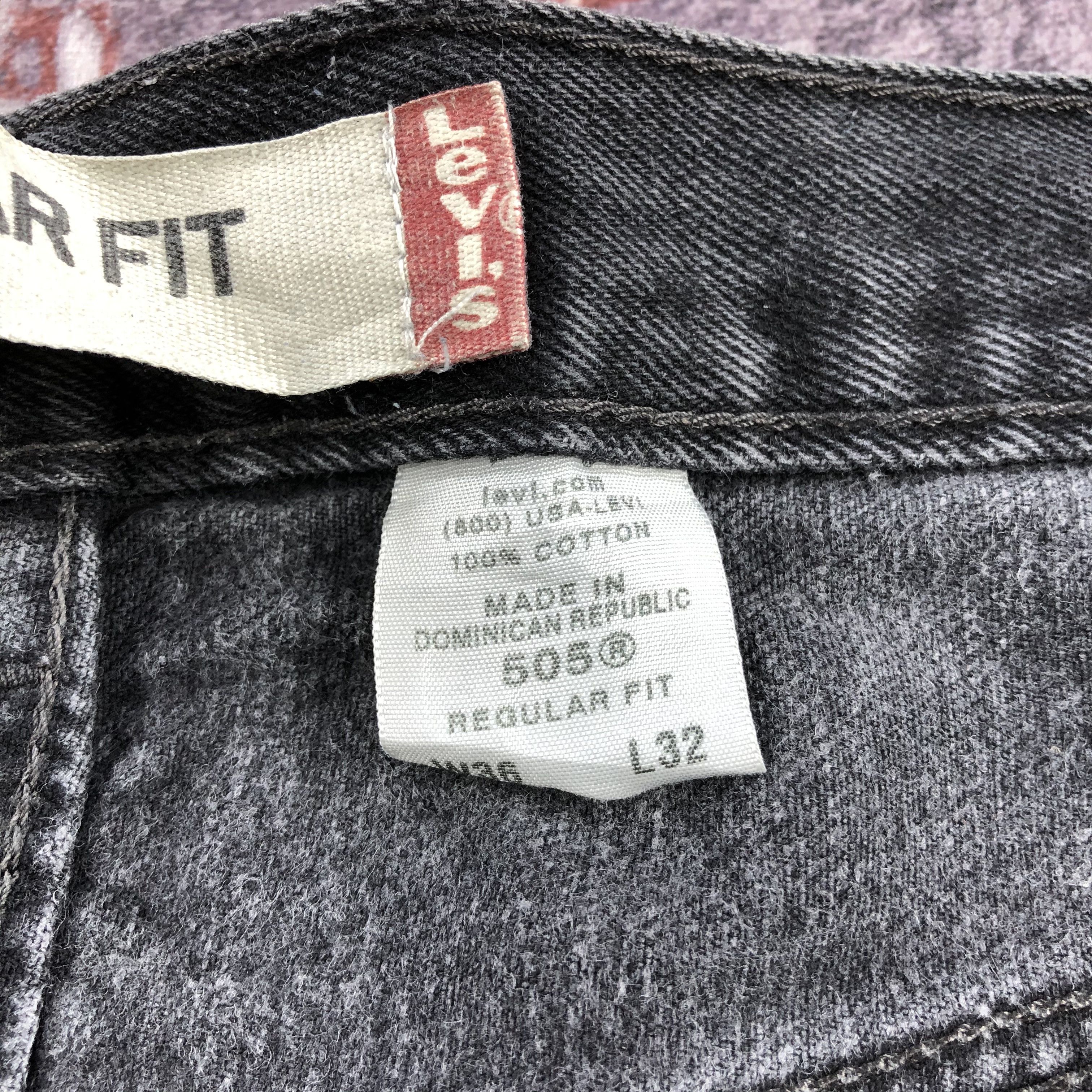 Levi's × Vintage Vintage Faded Black Levis 505 Jeans-JM2557 Size US 36 / EU 52 - 14 Thumbnail