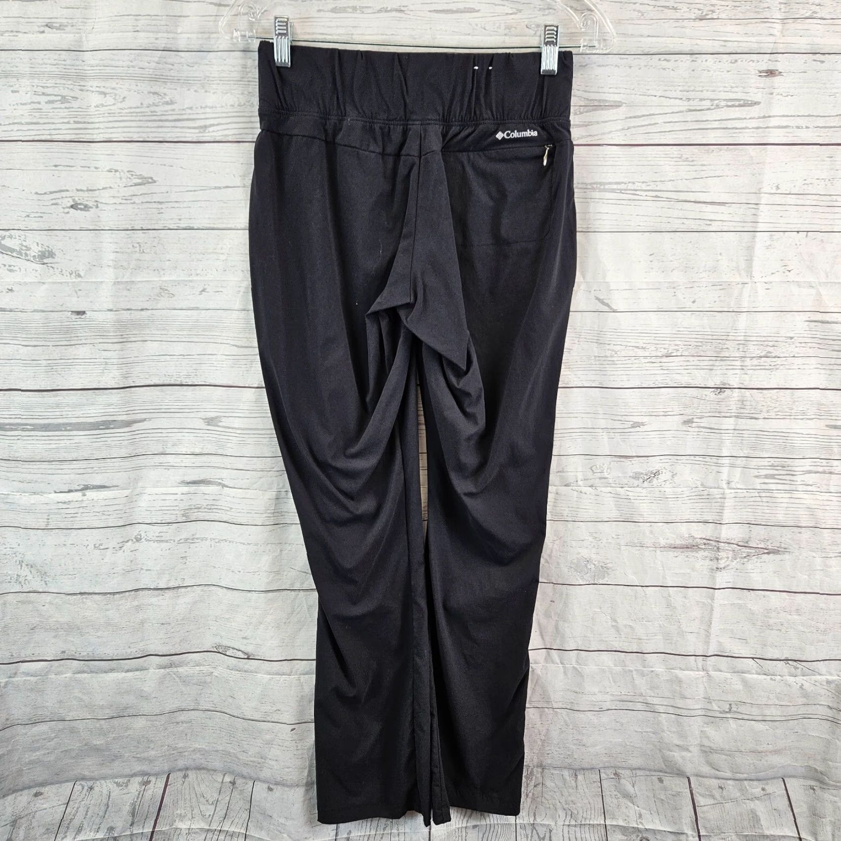 Vintage Columbia Womens Pants Small Black Pull On Mid Rise Zip Pockets Size 28" / US 6 / IT 42 - 3 Thumbnail