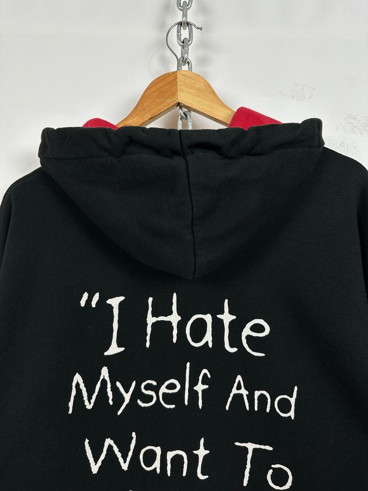 Band Tees Vintage Nirvana Kurt Cobain I Hate Myself Memorial Hoodie Size US XL / EU 56 / 4 - 15 Thumbnail
