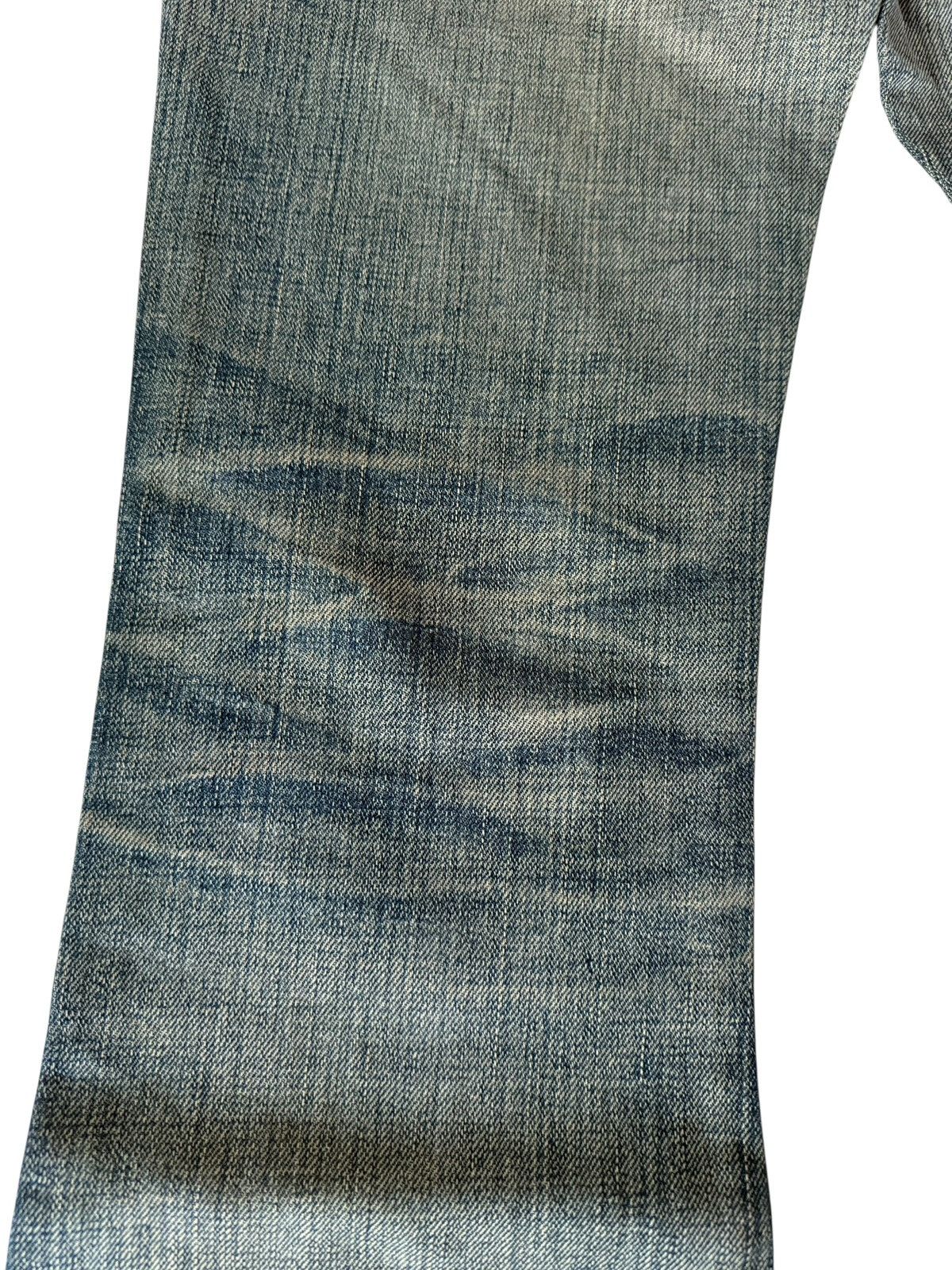 Japanese Brand Flared Jeans David Olive Accessories Faded Distressed Denim Size US 29 - 23 Thumbnail