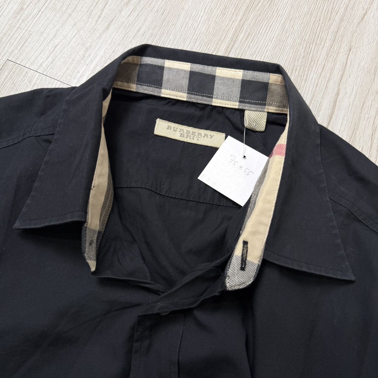 Burberry BURBERRY BRIT black button up shirt Size US L / EU 52-54 / 3 - 4 Thumbnail