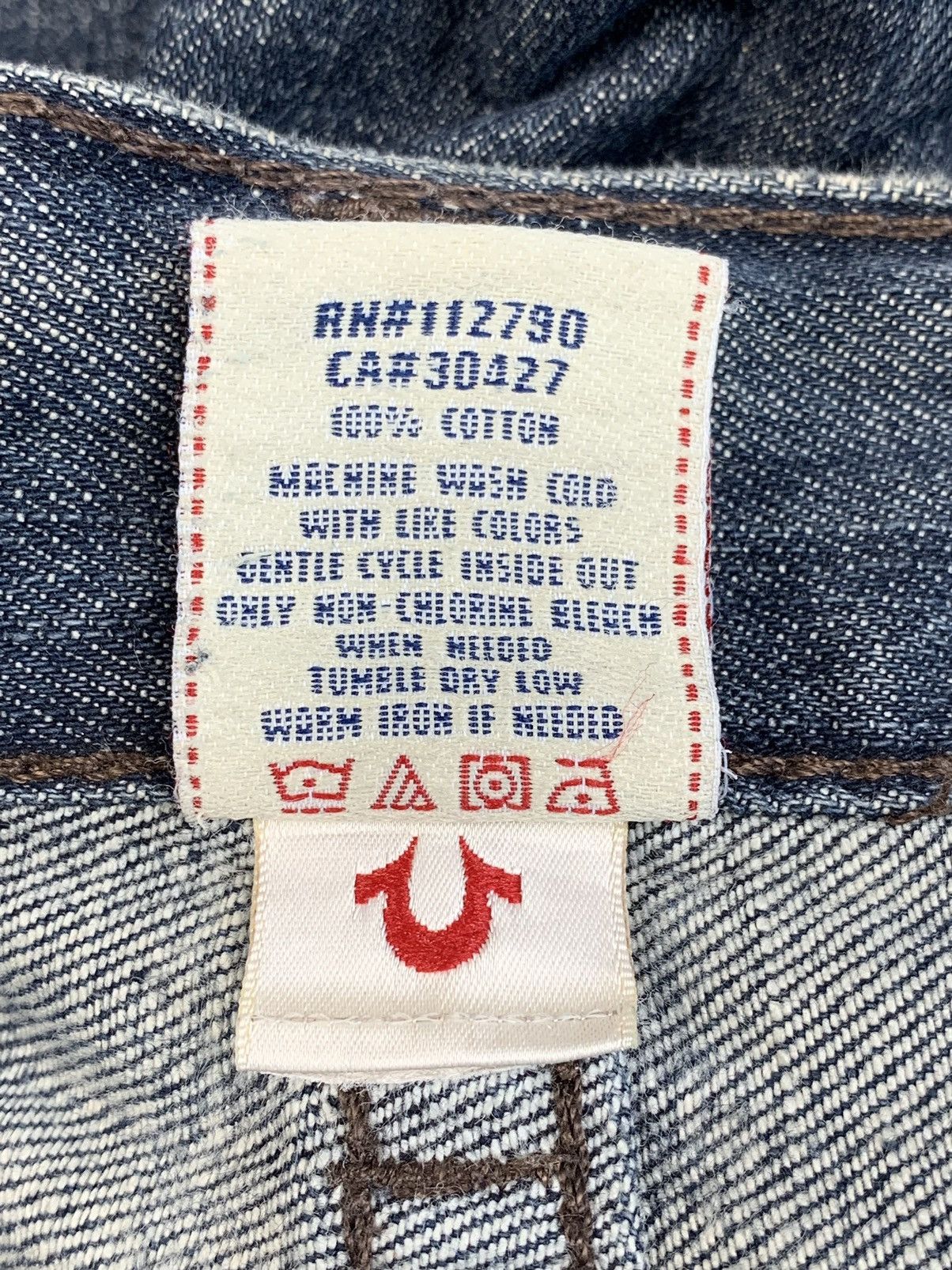 True Religion Y2K 2000’s True Religion Ricky Regular Fit Denim Size US 36 / EU 52 - 23 Thumbnail