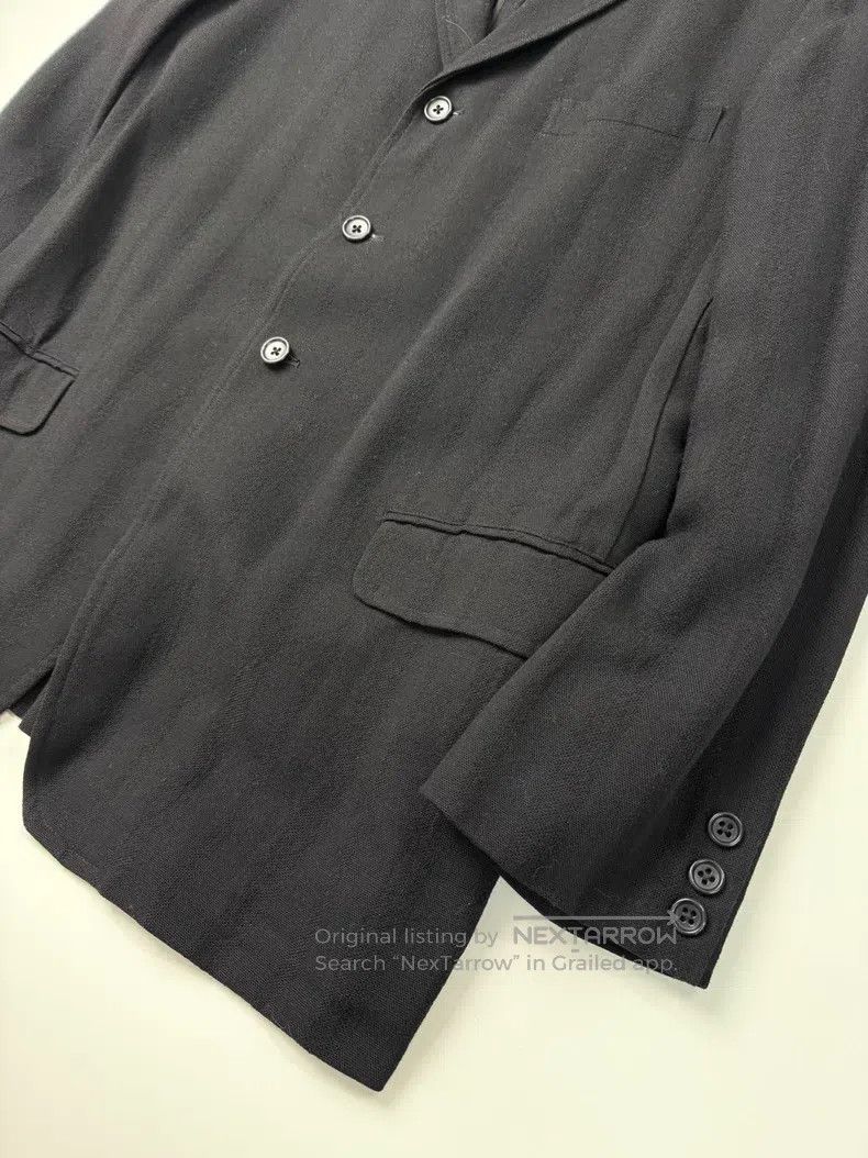 Yohji Yamamoto YOHJI YAMAMOTO Black striped blazer Size US M / EU 48-50 / 2 - 3 Thumbnail