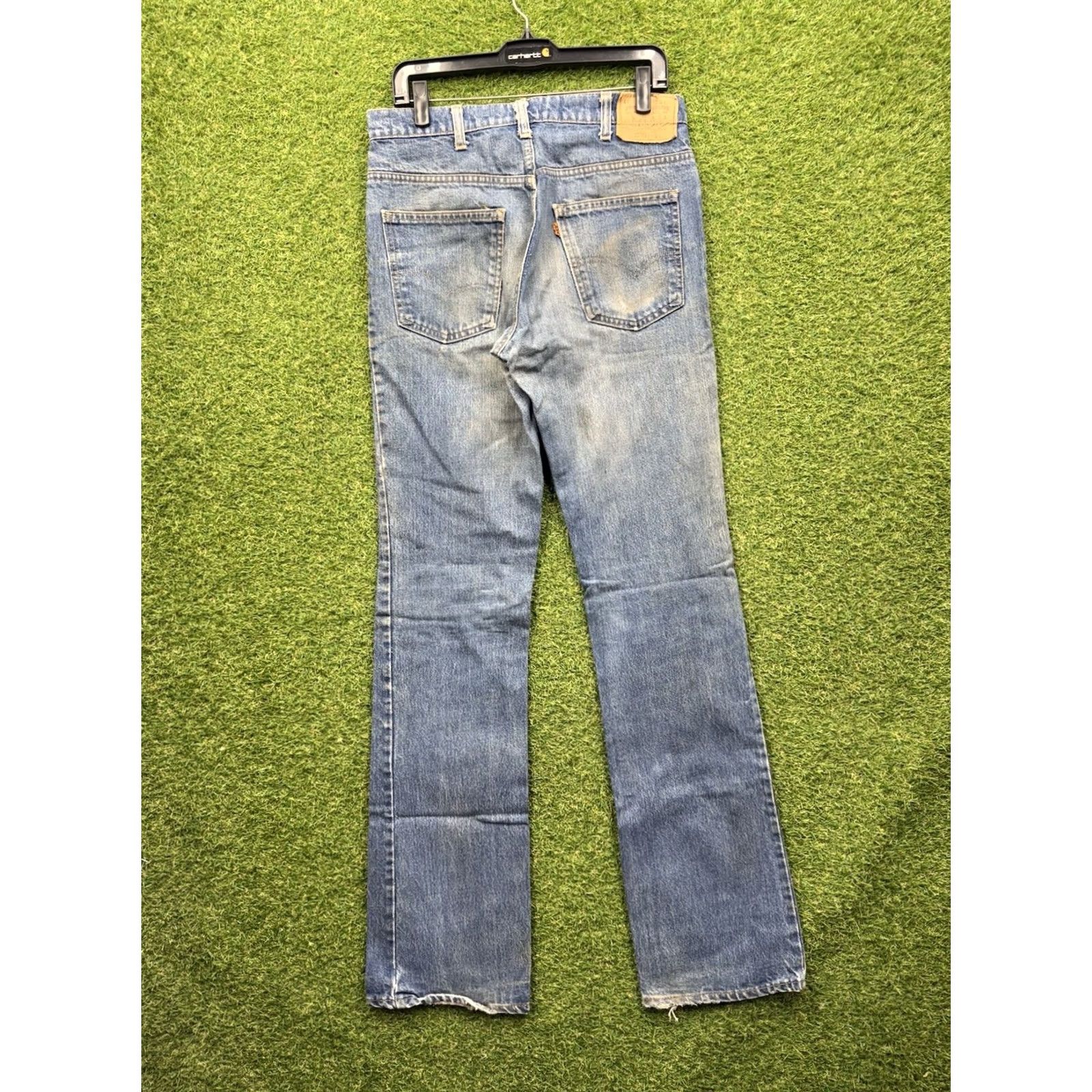 Levi's VINTAGE Levi's 517 Jeans Bootcut Men's 34x38 Blue Orange Tab 1981 Workwear Casual Mens Clothing Jeans Size US 34 / EU 50 - 2 Thumbnail